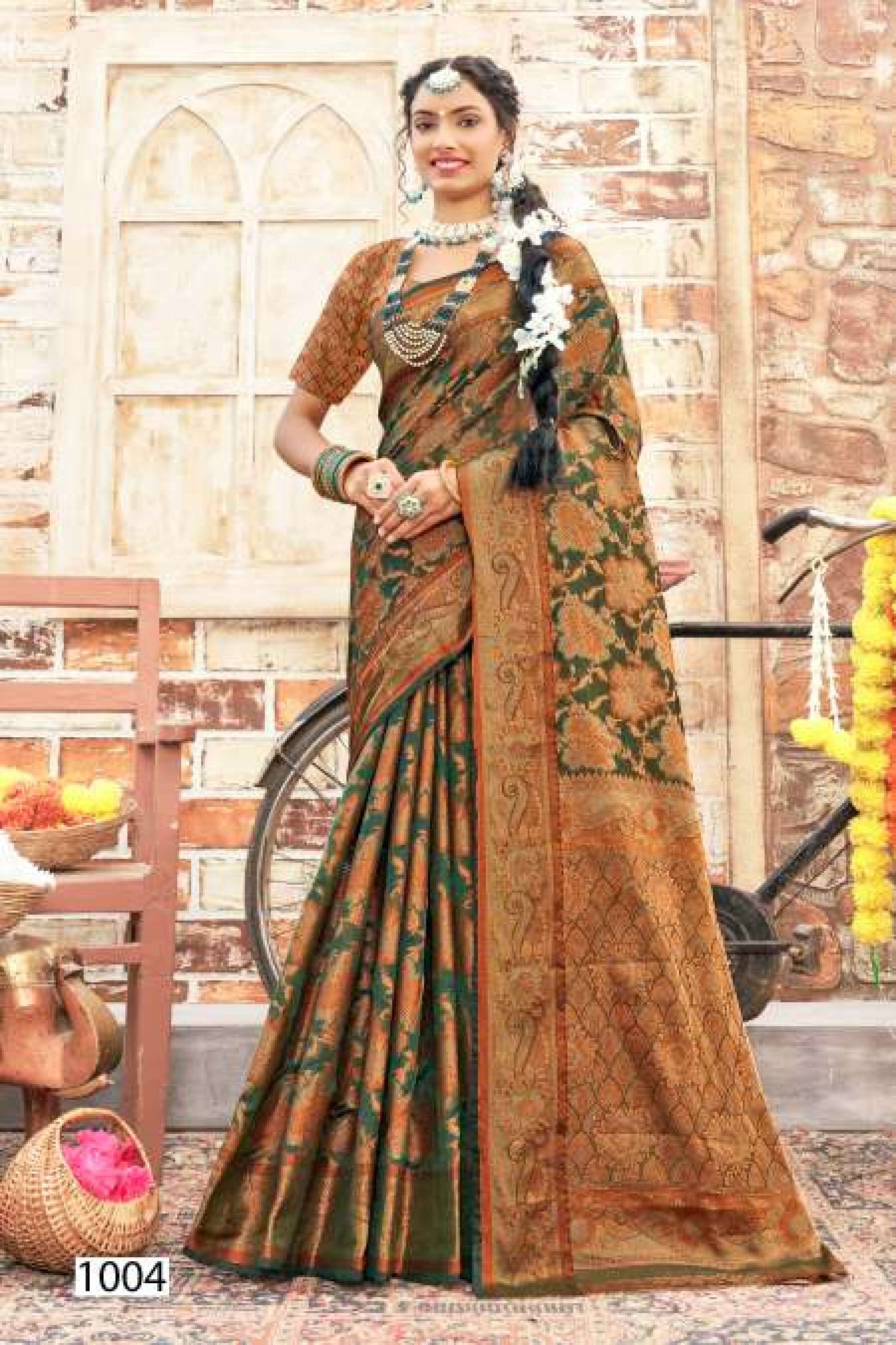 Saroj Shagun vol.3 Soft organza with swaroski work Saree Wholesale catalog    
