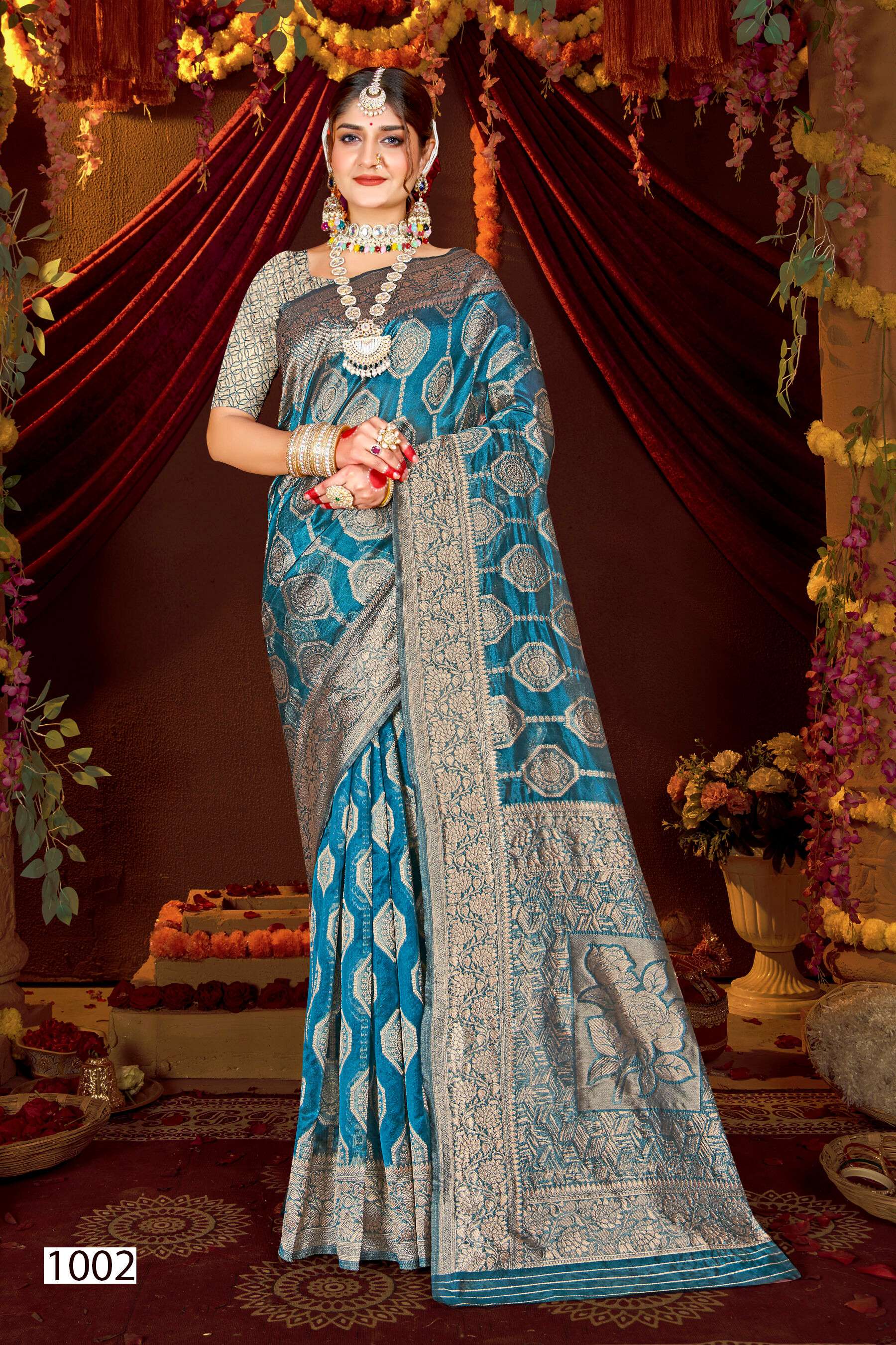 Saroj  Sunaina Vol - 1 Organza Saree Wholesale catalog    