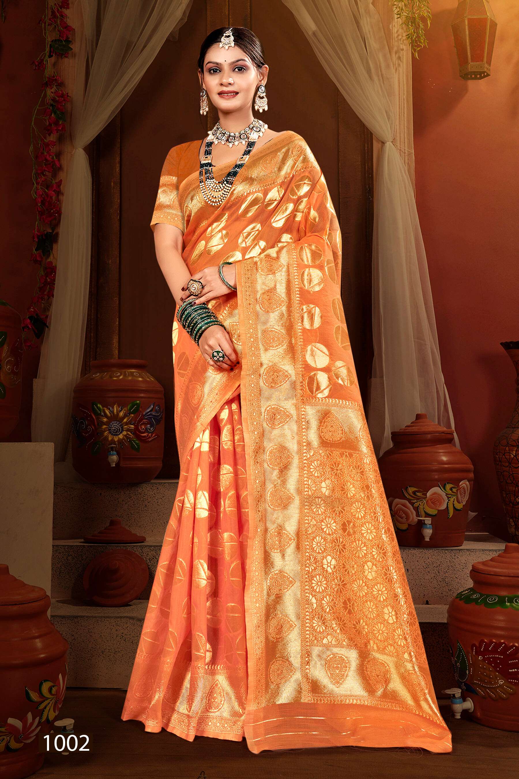 Saroj Sunrise cotton vol.4 Soft cotton  Saree Wholesale catalog    