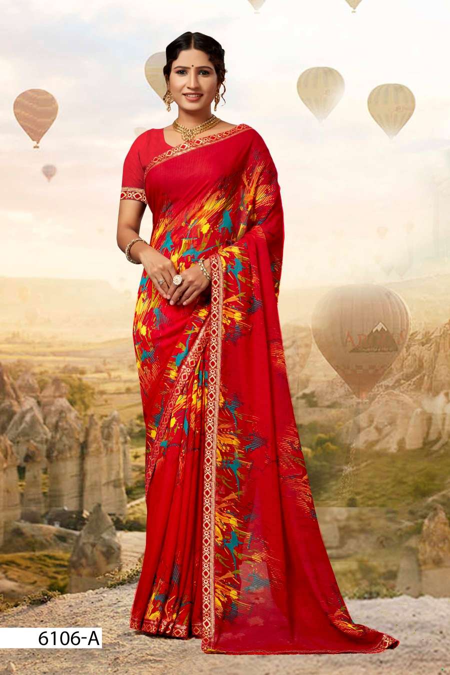 SEV MAMRA 6106 INDER SILK MILLS Saree Wholesale catalog