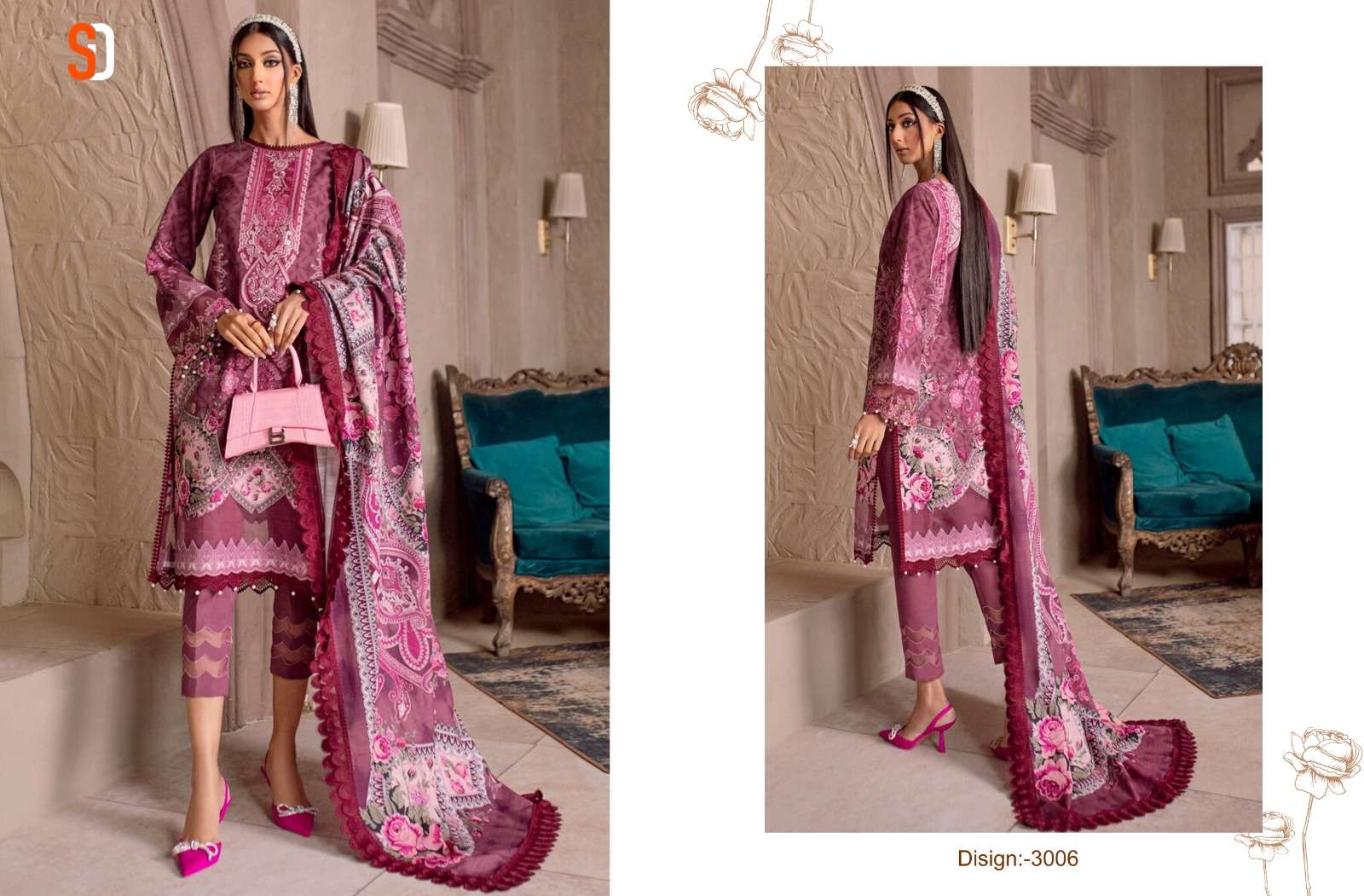 Shraddha Chevron Vol 3 Pakistani Suits Wholesale catalog