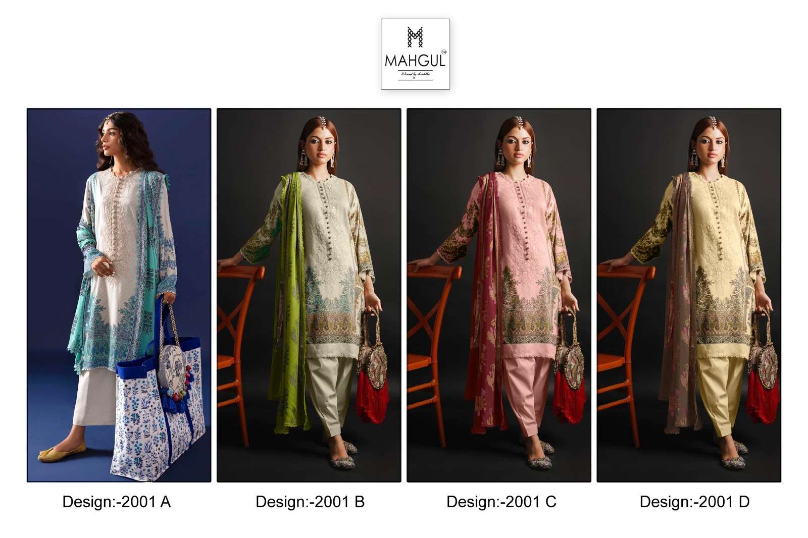 Shraddha Nx Bin Saeed Vol 2 Cotton Dupatta Pakistani Suits Wholesale catalog