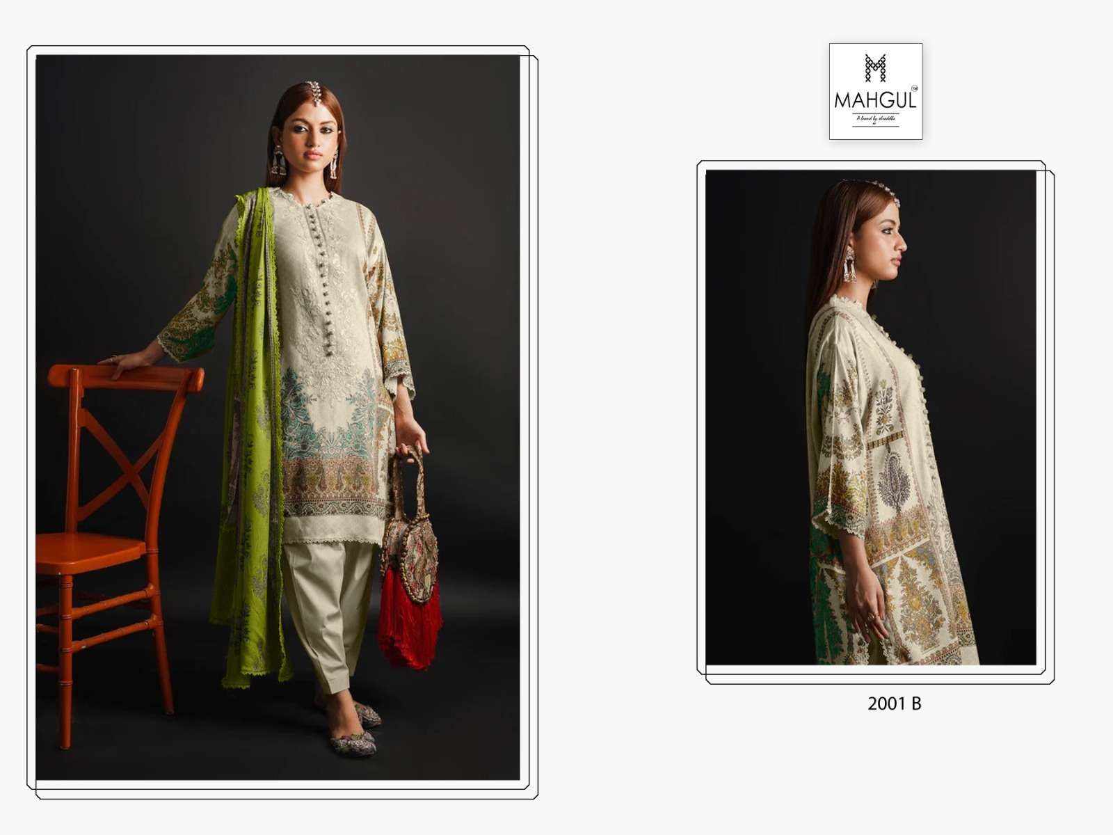 Shraddha Nx Bin Saeed Vol 2 Cotton Dupatta Pakistani Suits Wholesale catalog