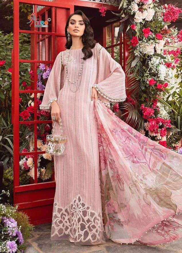 Shree Maria B M Print Vol 15 Cotton Dupatta Salwar Suits Wholesale catalog