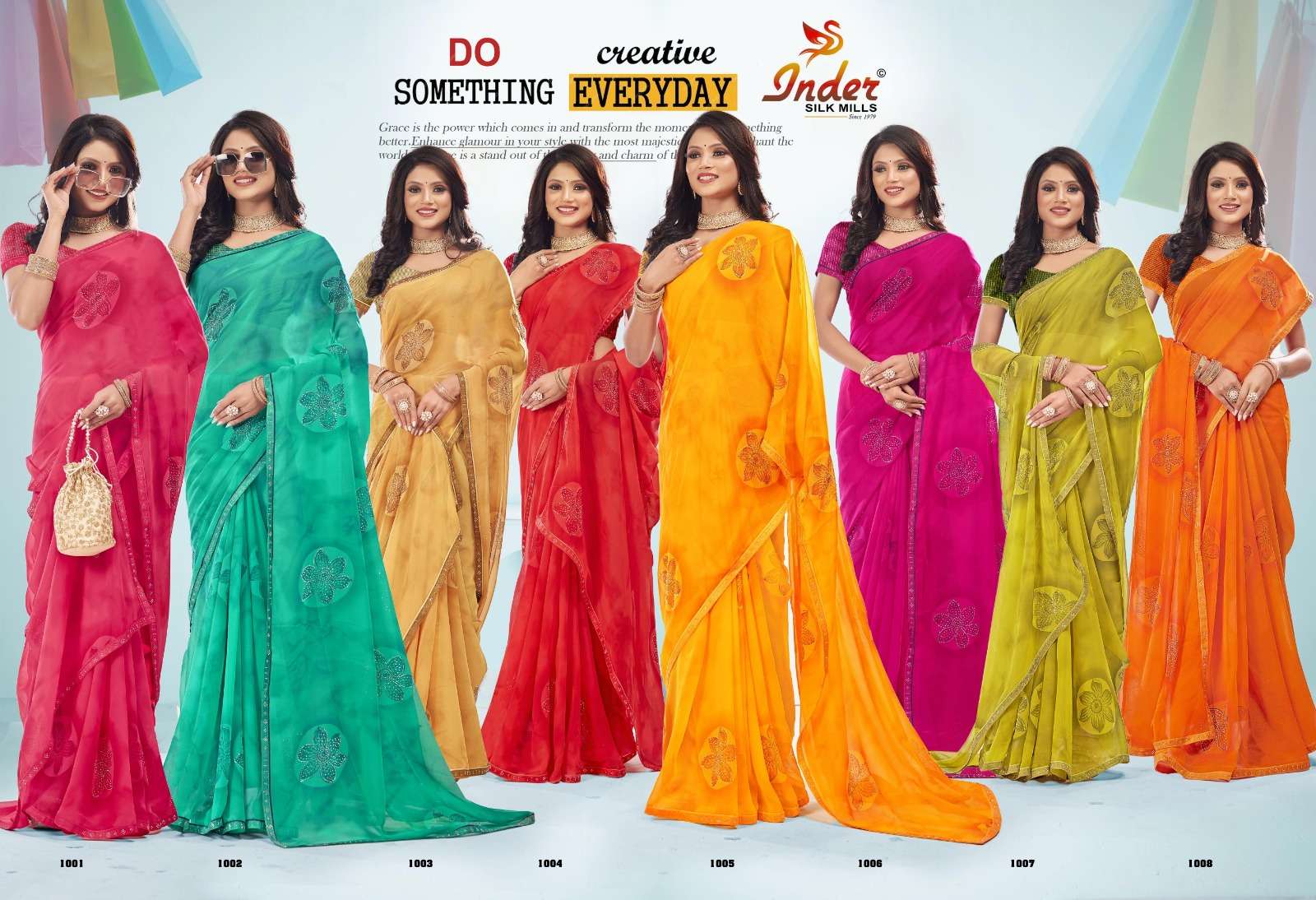 SINGH 6343 INDER SILK MILLS Saree Wholesale catalog