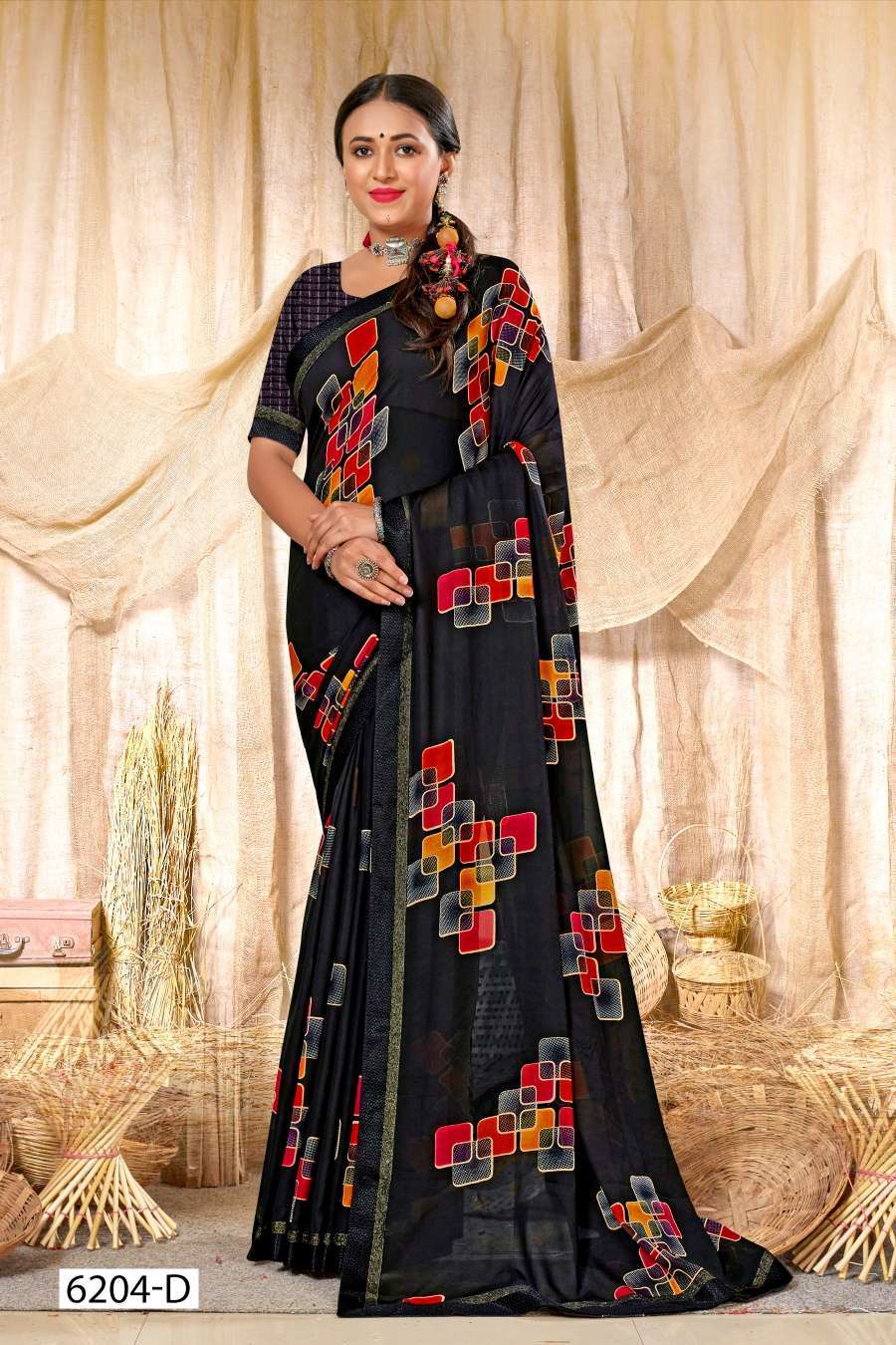 SURBHI 6204 INDER SILK MILLS Saree Wholesale catalog
