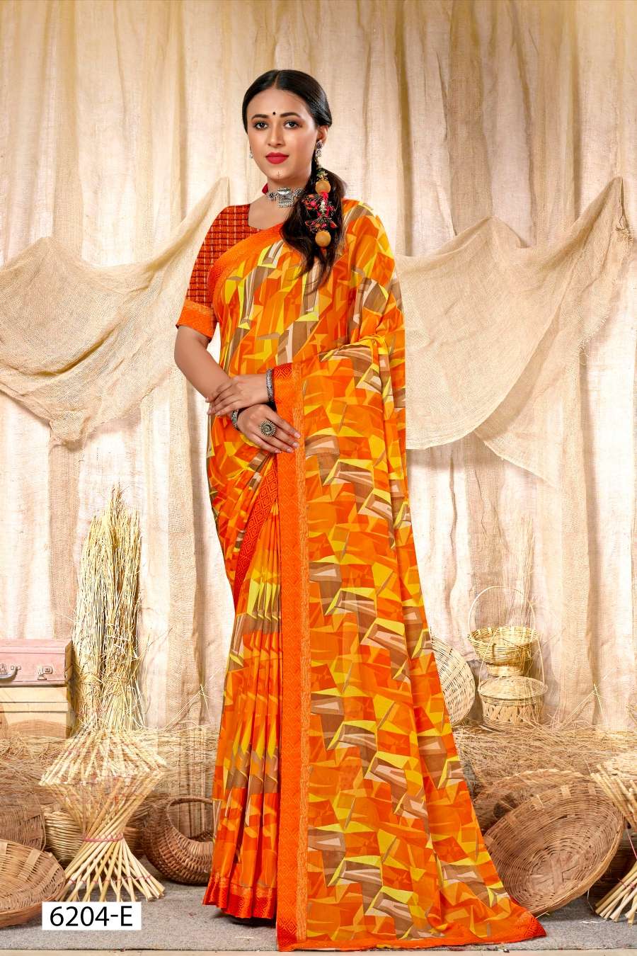 SURBHI 6204 INDER SILK MILLS Saree Wholesale catalog