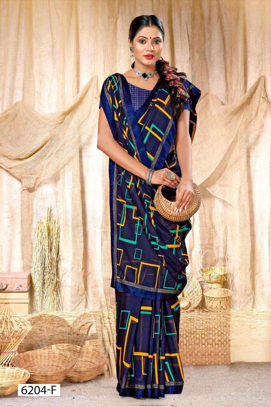 SURBHI 6204 INDER SILK MILLS Saree Wholesale catalog