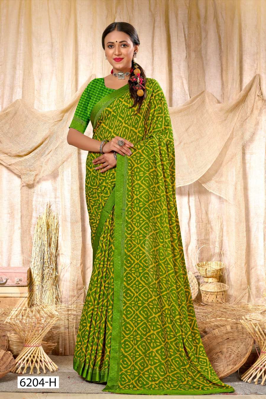 SURBHI 6204 INDER SILK MILLS Saree Wholesale catalog