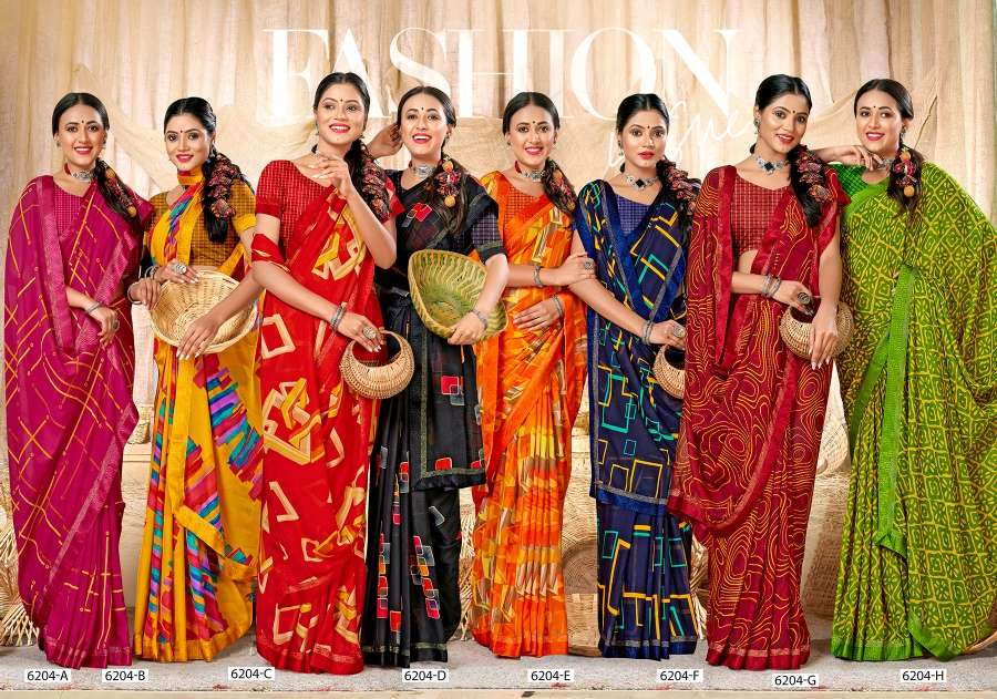 SURBHI 6204 INDER SILK MILLS Saree Wholesale catalog