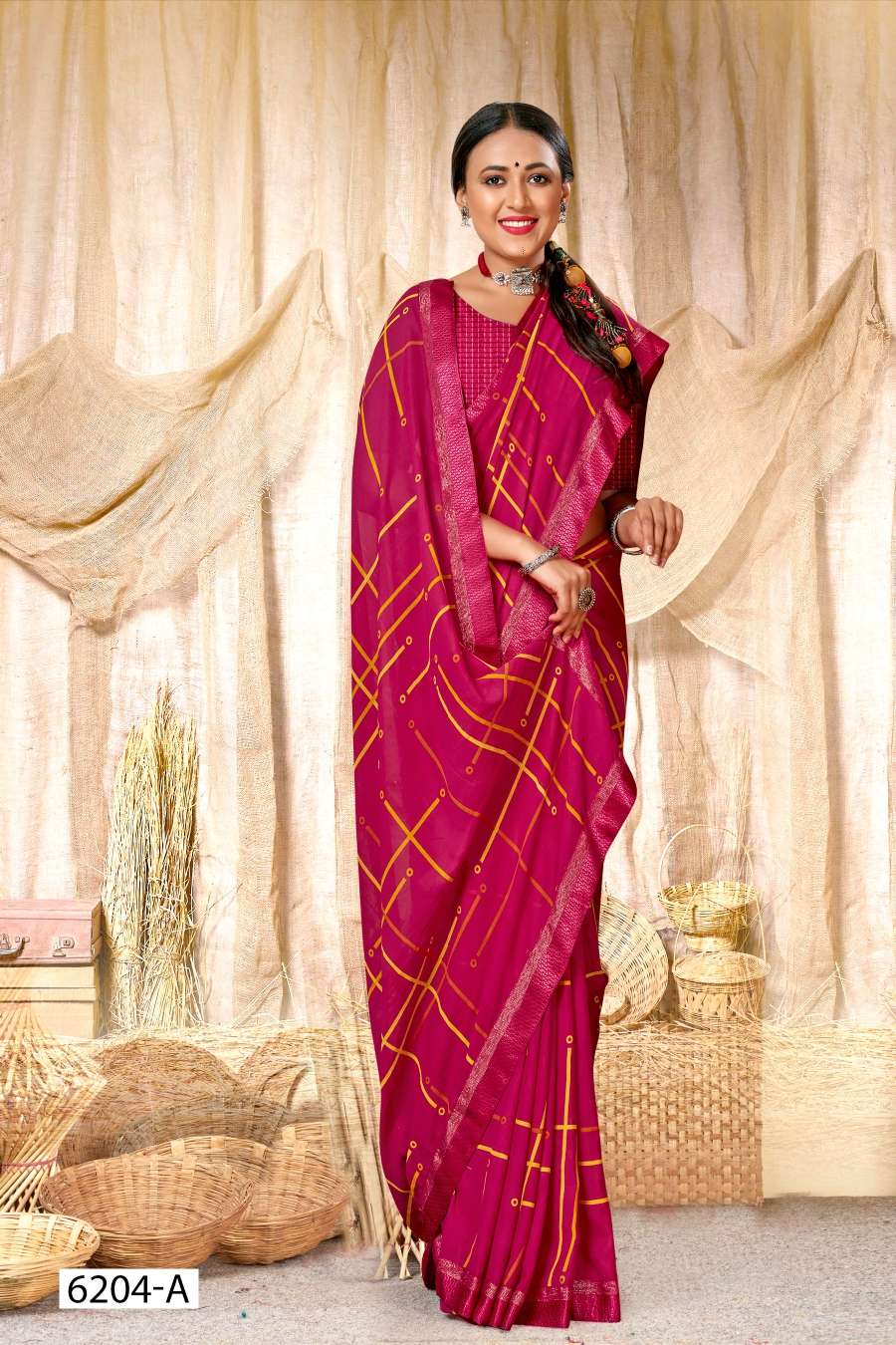 SURBHI 6204 INDER SILK MILLS Saree Wholesale catalog