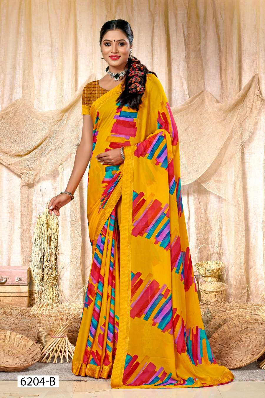 SURBHI 6204 INDER SILK MILLS Saree Wholesale catalog