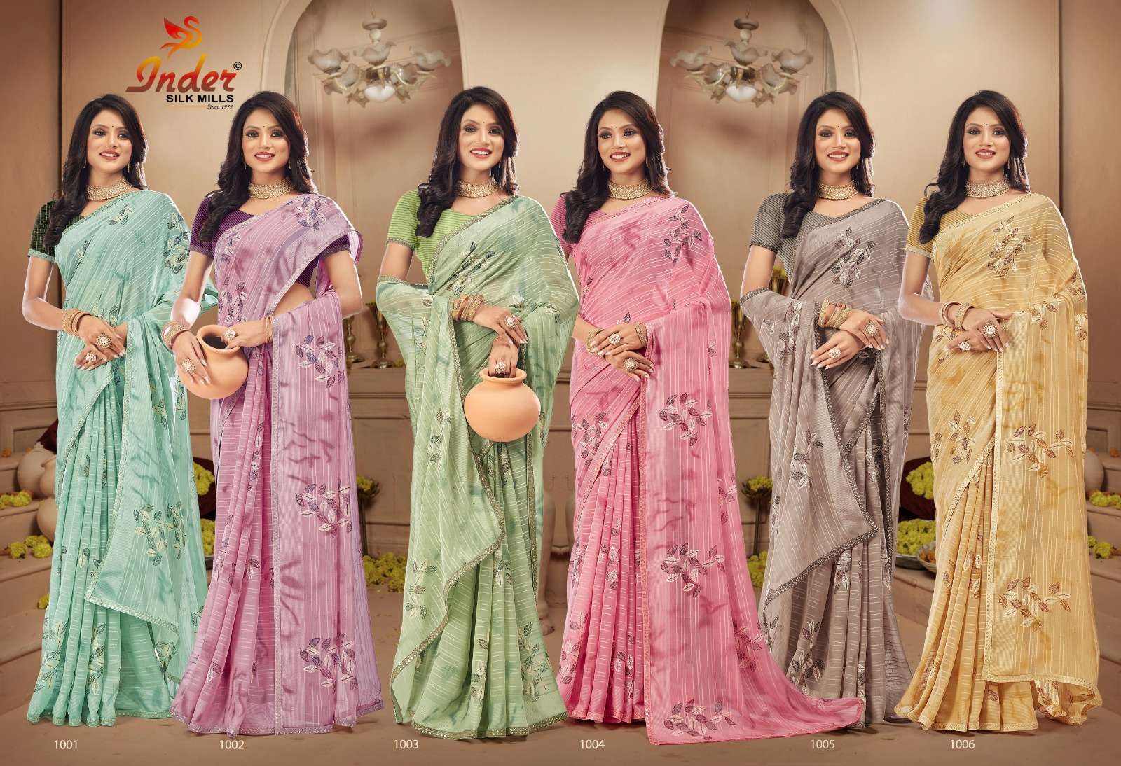 TWIST 6316 INDER SILK MILLS Saree Wholesale catalog