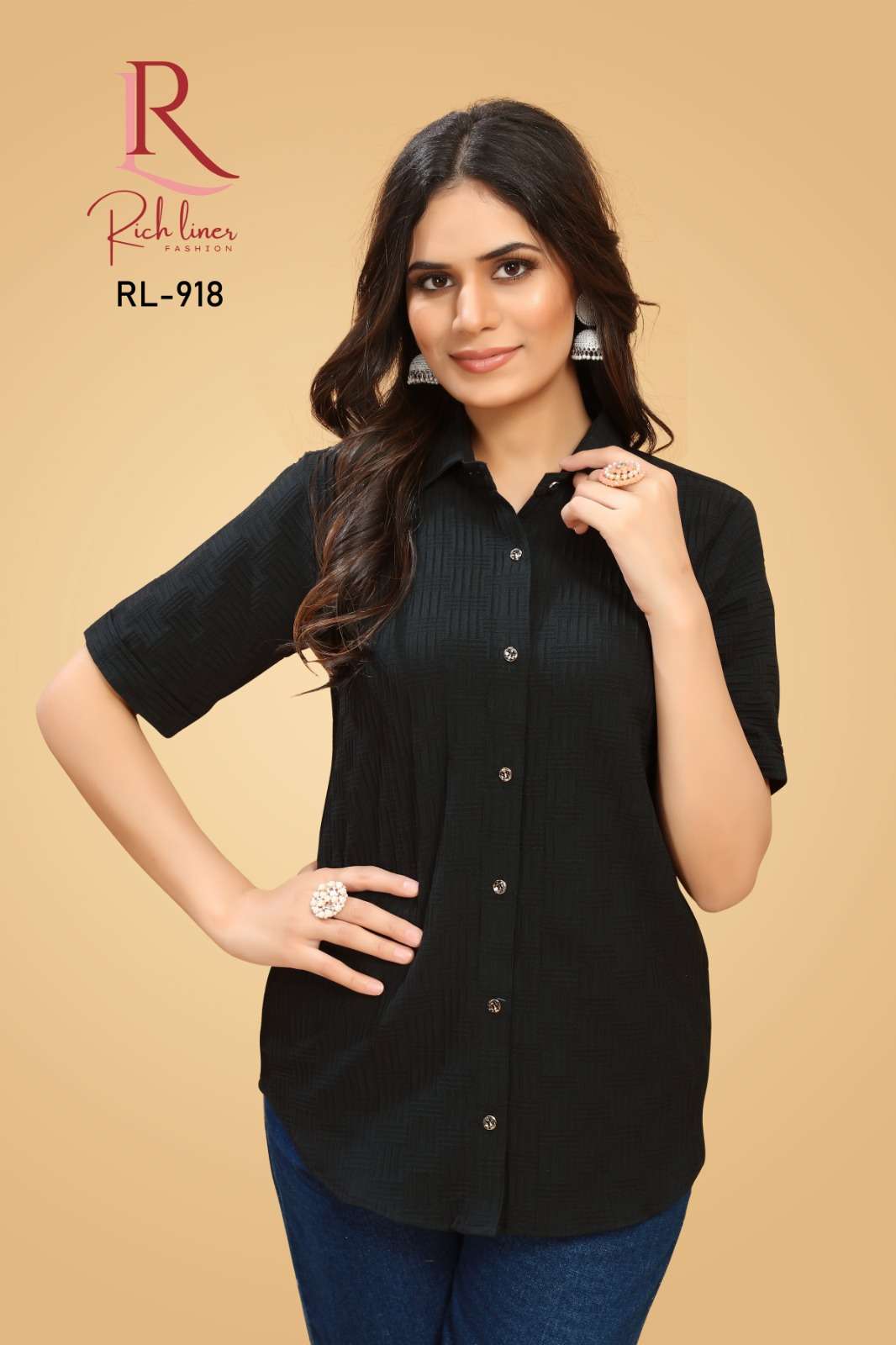 WOMEN VISCOSE COTTON BUBBLE SHIRT Wholesale catalog