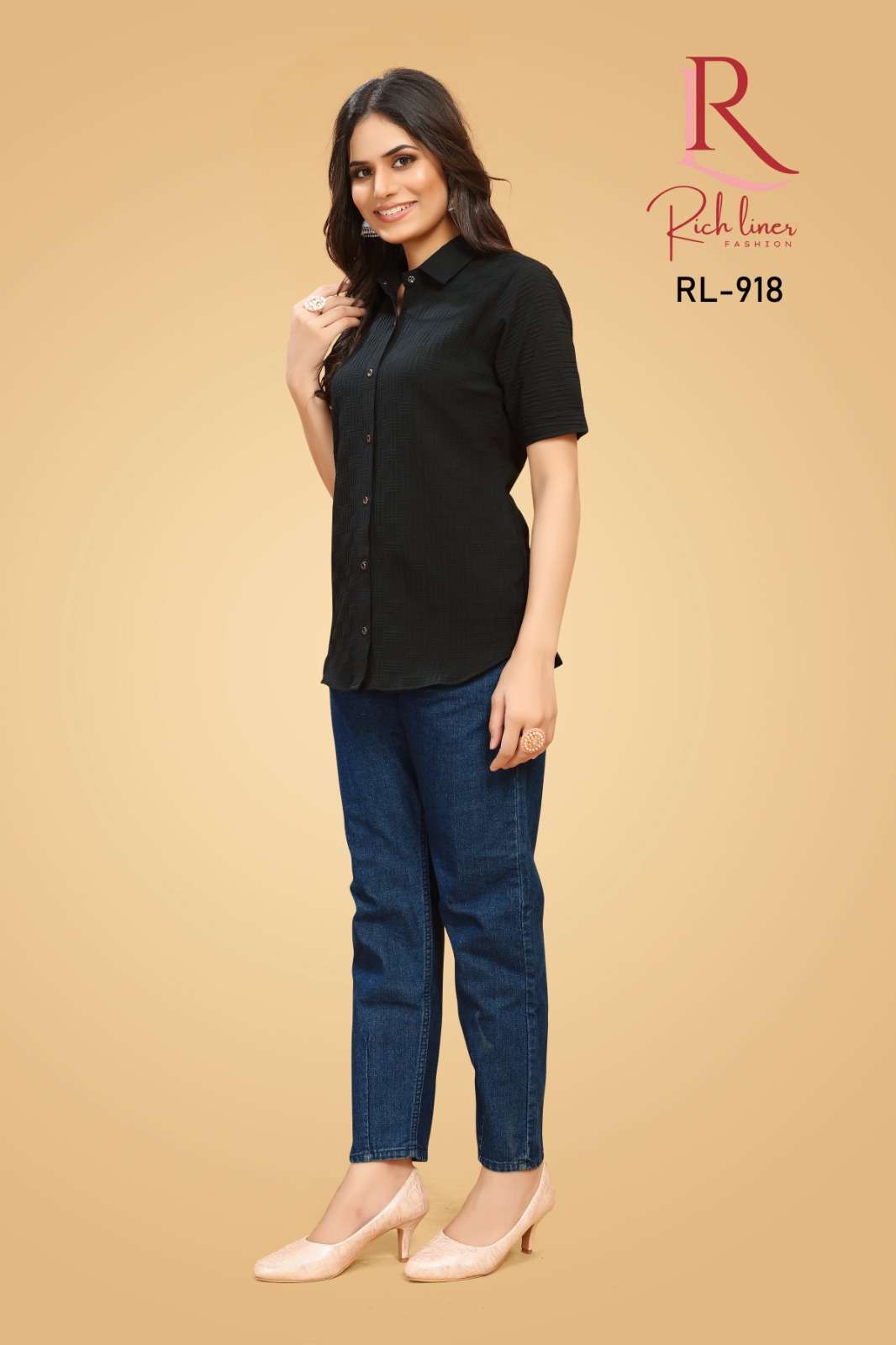 WOMEN VISCOSE COTTON BUBBLE SHIRT Wholesale catalog