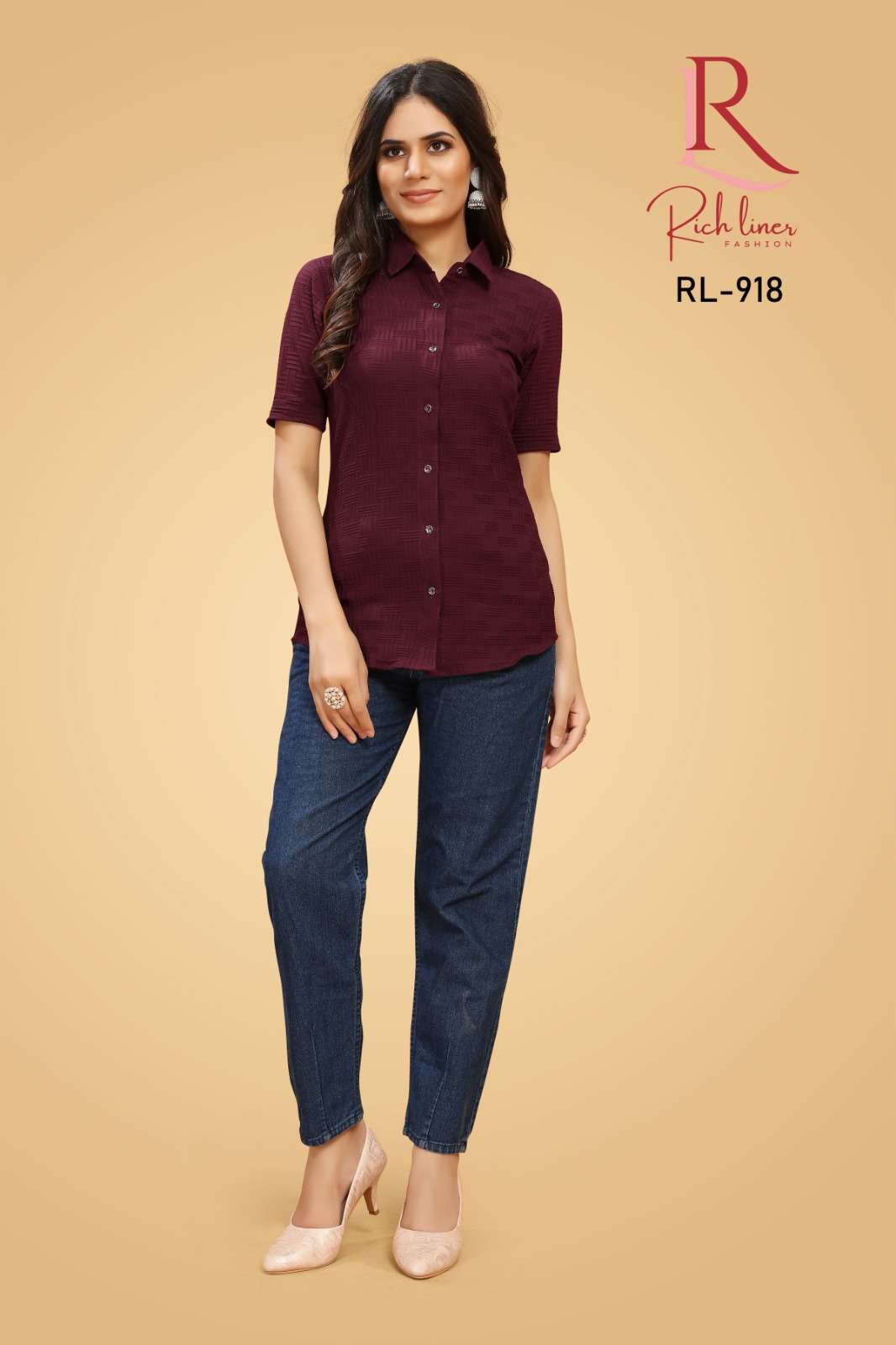 WOMEN VISCOSE COTTON BUBBLE SHIRT Wholesale catalog