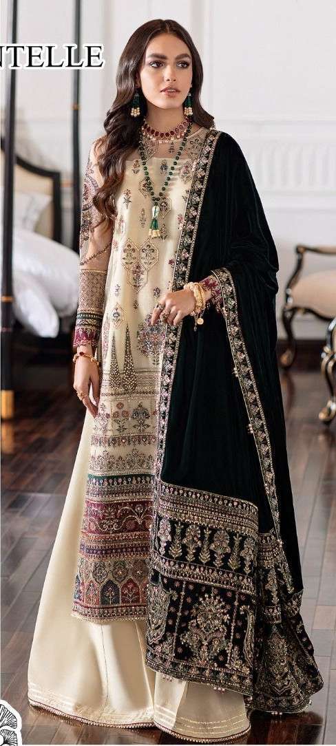 Zaha 10027 Georgette Embroidered Salwar Kameez Wholesale catalog