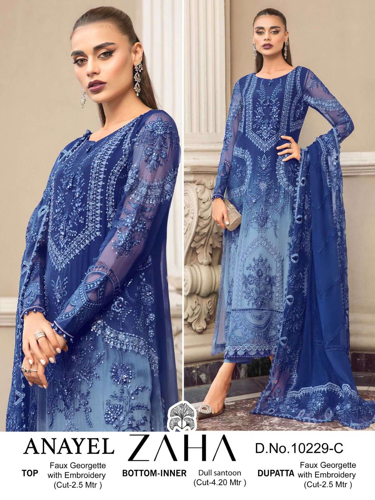 Zaha Anayel Vol 1 Salwar Suits Wholesale catalog