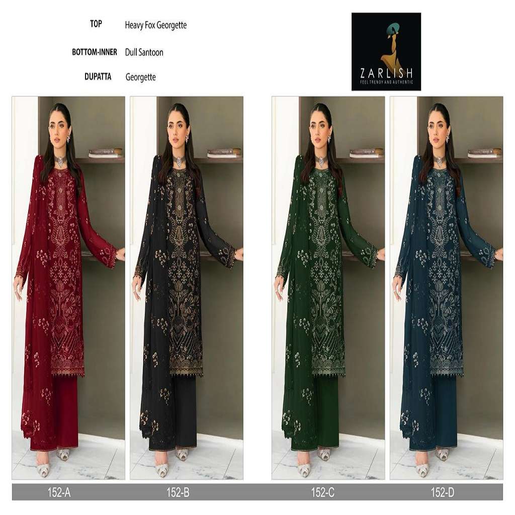 Zarlish Pakistani With And Without Patch Work Suit -Dress Material -Wholesale Catalog