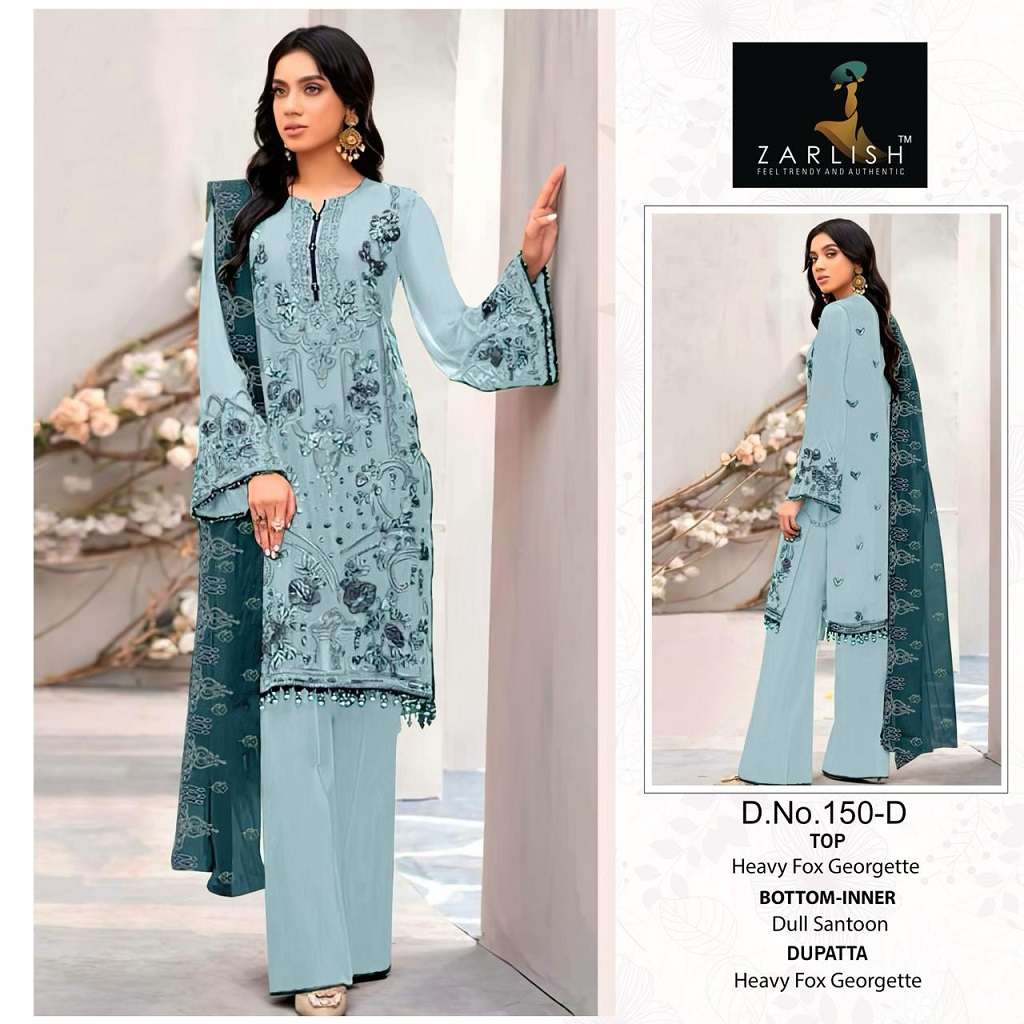 Zarlish Pakistani With And Without Patch Work Suit -Dress Material -Wholesale Catalog