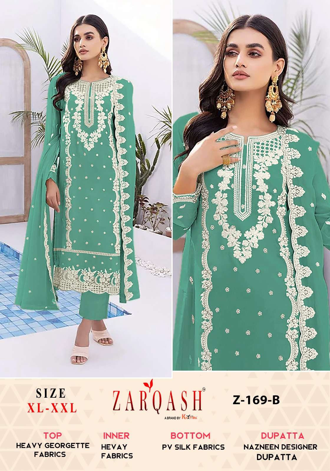 Zarqash Z 169 A And B Salwar Kameez Wholesale catalog