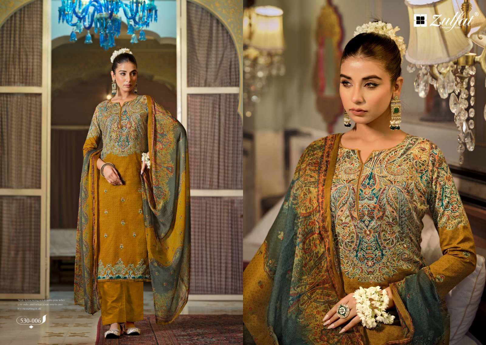 Zulfat Dilruba Cotton Printed Dress Material Wholesale catalog