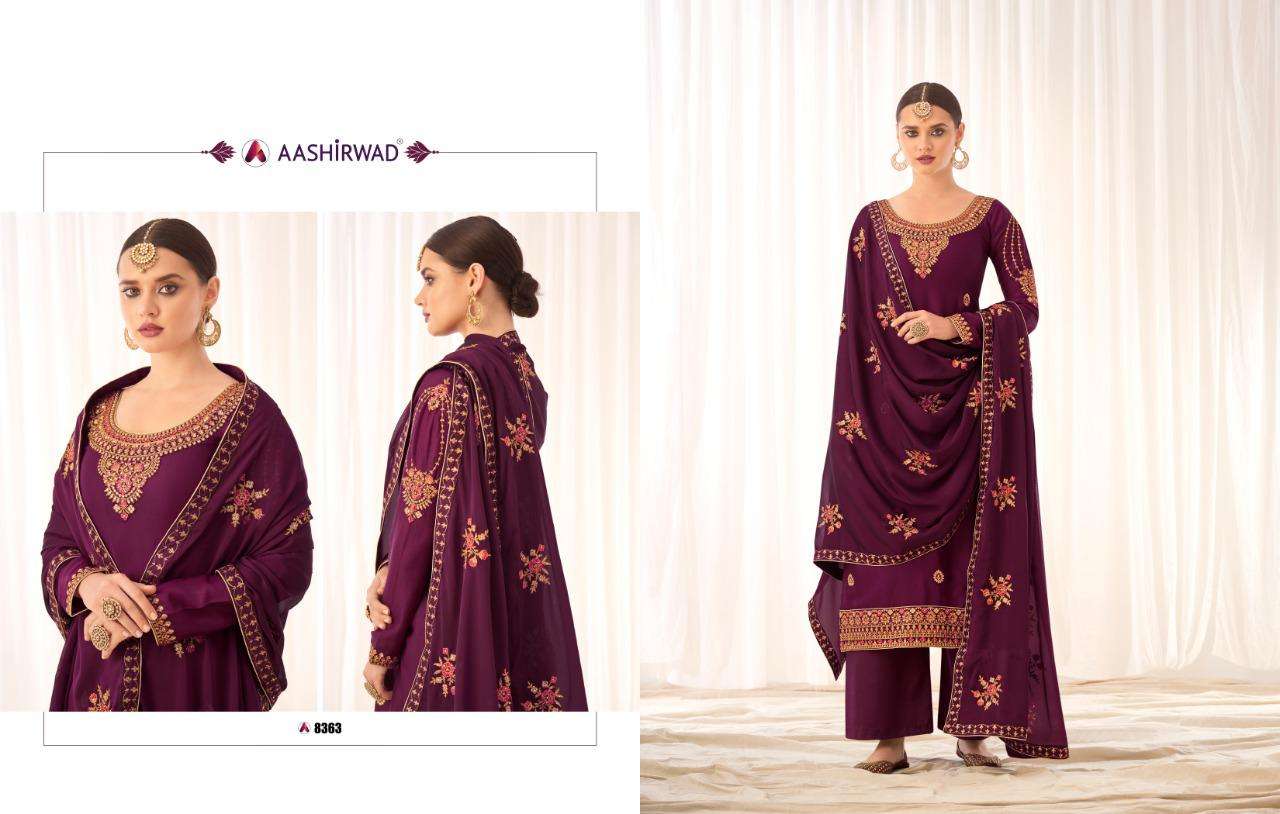 Aashirwad Rashmi Tussar Silk Salwar Kameez Wholesale catalog