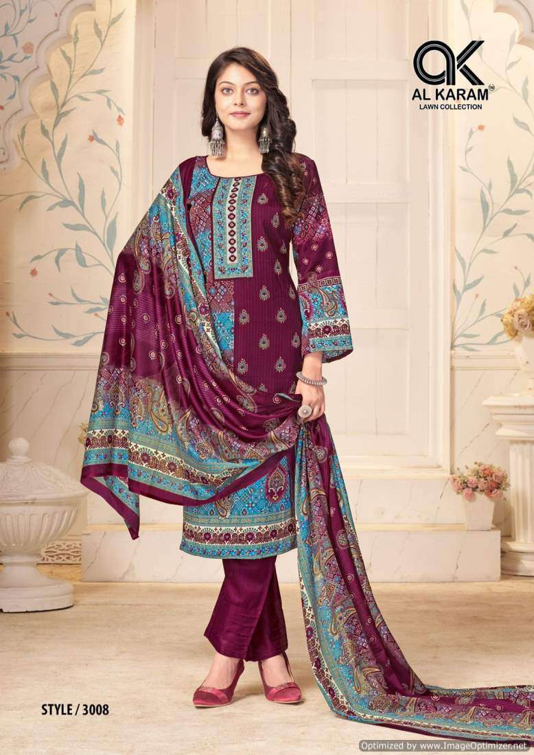 Al Karam Mahjabeen Vol-3 – Dress Material - Wholesale Catalog