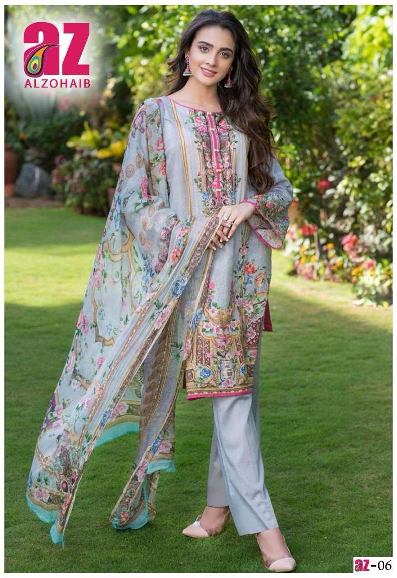 Alzohaib Zoohra Vol 1 Dress Material Wholesale catalog