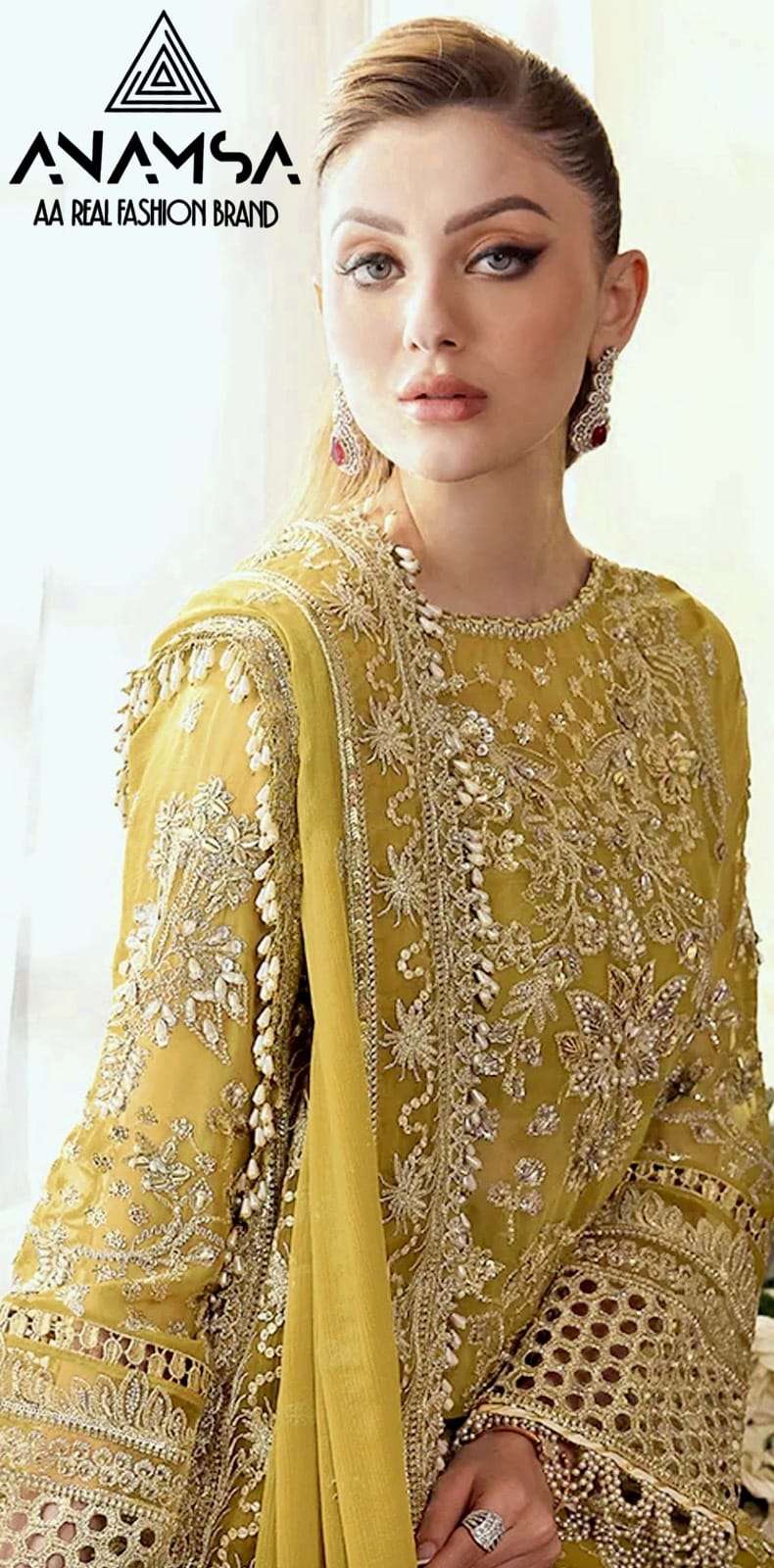 Anamsa 414 Georgette Pakistani Salwar Kameez Wholesale catalog