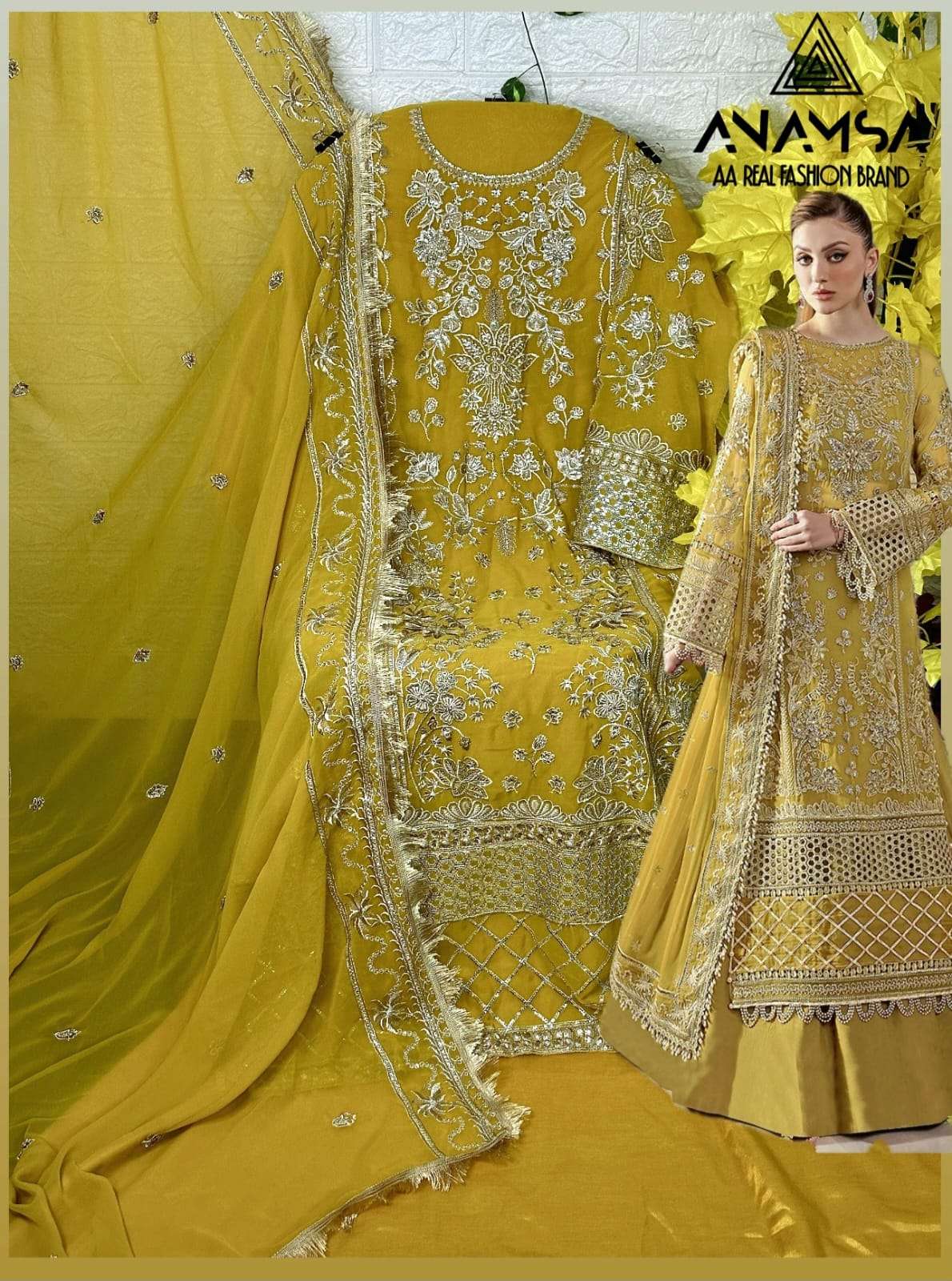 Anamsa 414 Georgette Pakistani Salwar Kameez Wholesale catalog