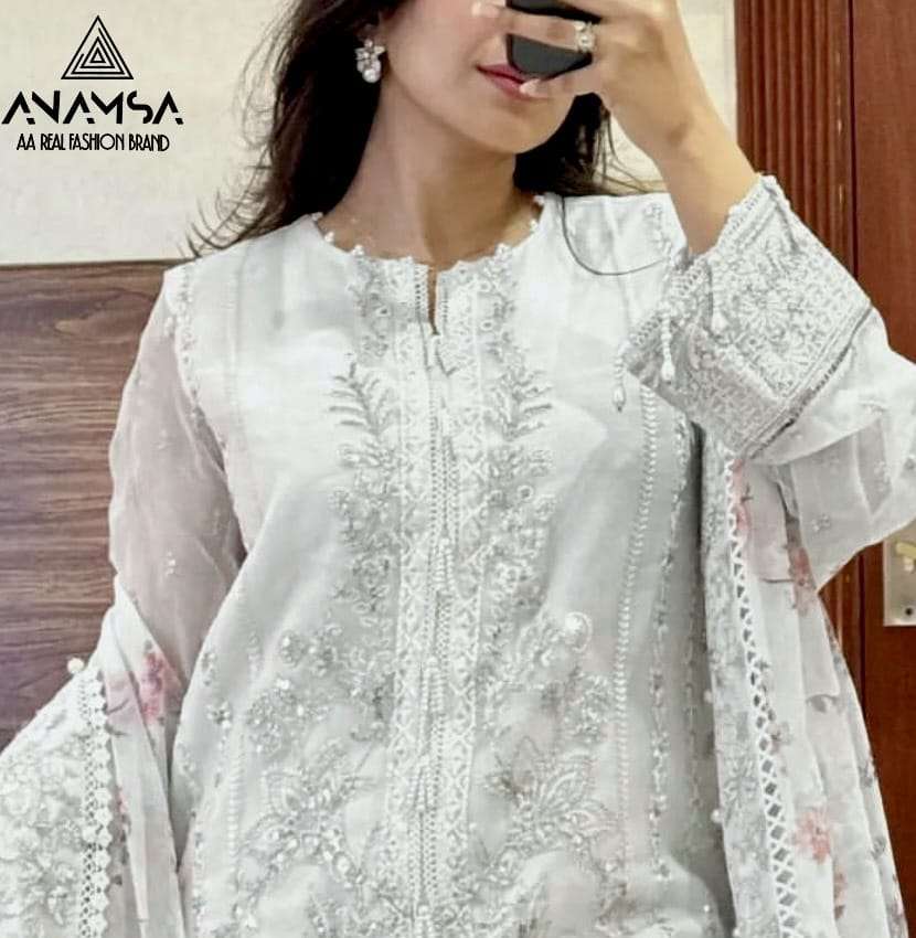 Anamsa 416 Georgette Pakistani Suit Wholesale catalog