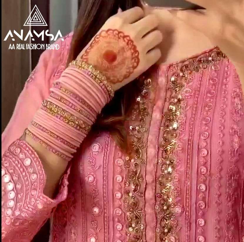 Anamsa 417 Georgette Pakistani Salwar Kameez Wholesale catalog