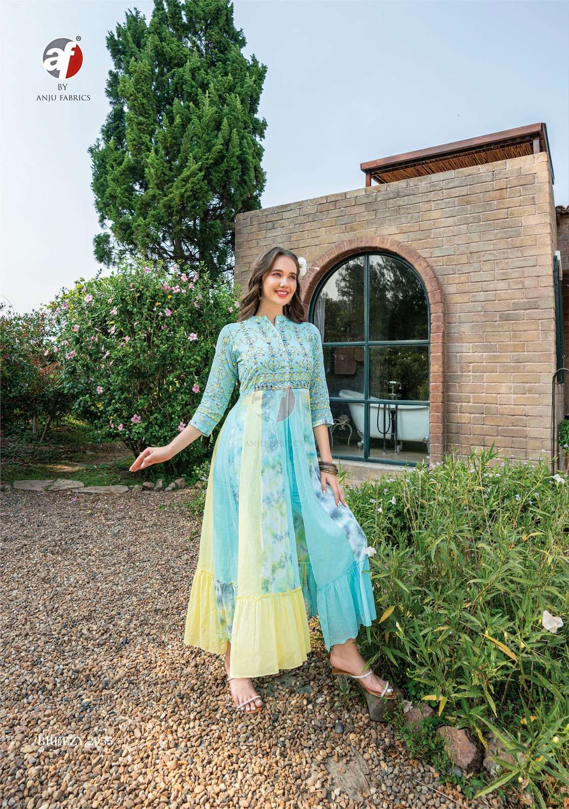 Anju Fabrics Breezy vol -2 Kurti Wholesale catalog