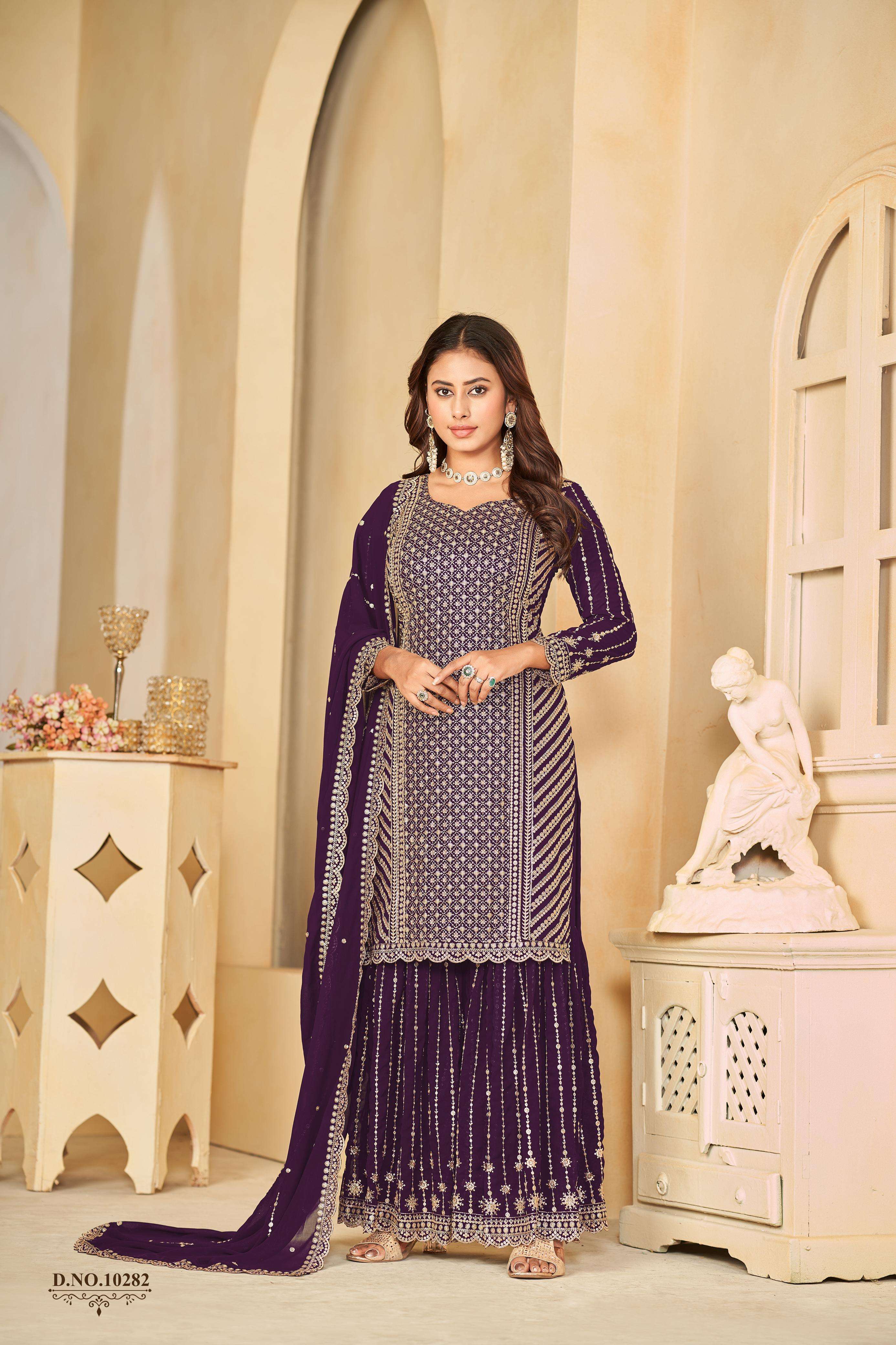 Anjubaa Vol 28 Georgette Embroidered Salwar Suit Wholesale catalog