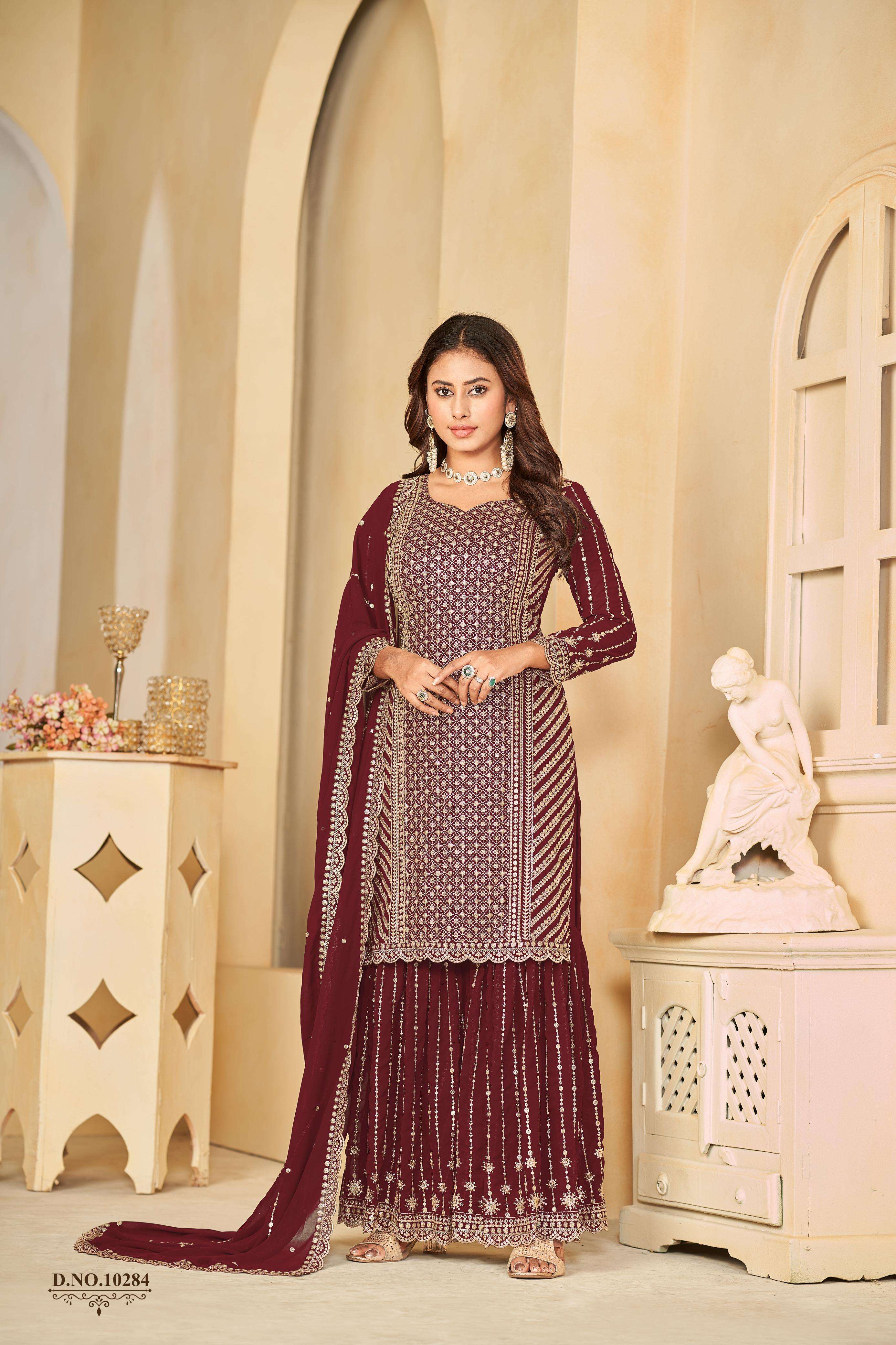 Anjubaa Vol 28 Georgette Embroidered Salwar Suit Wholesale catalog