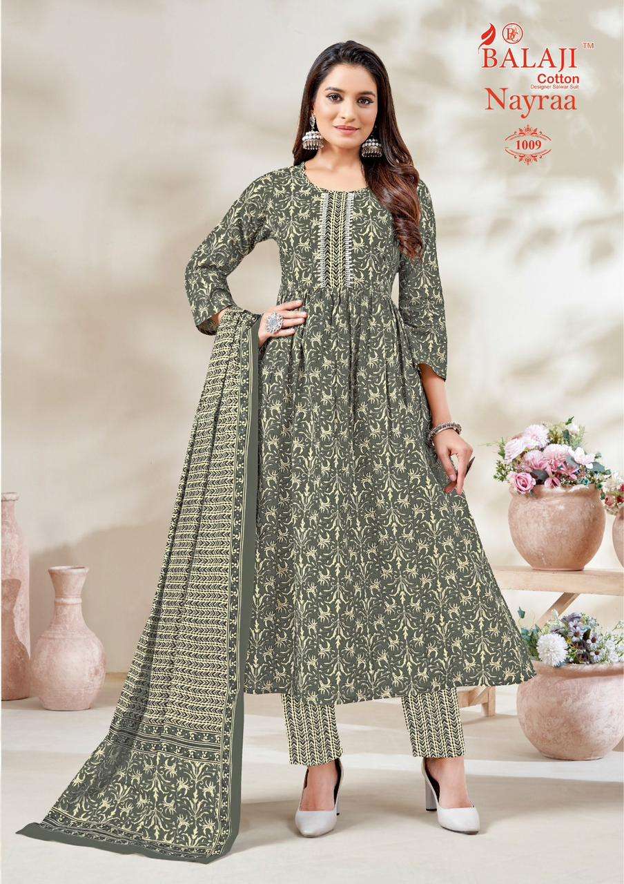 Balaji Nayra Vol-1 – Nayra Kurti Pant With Dupatta Wholesale Catalog