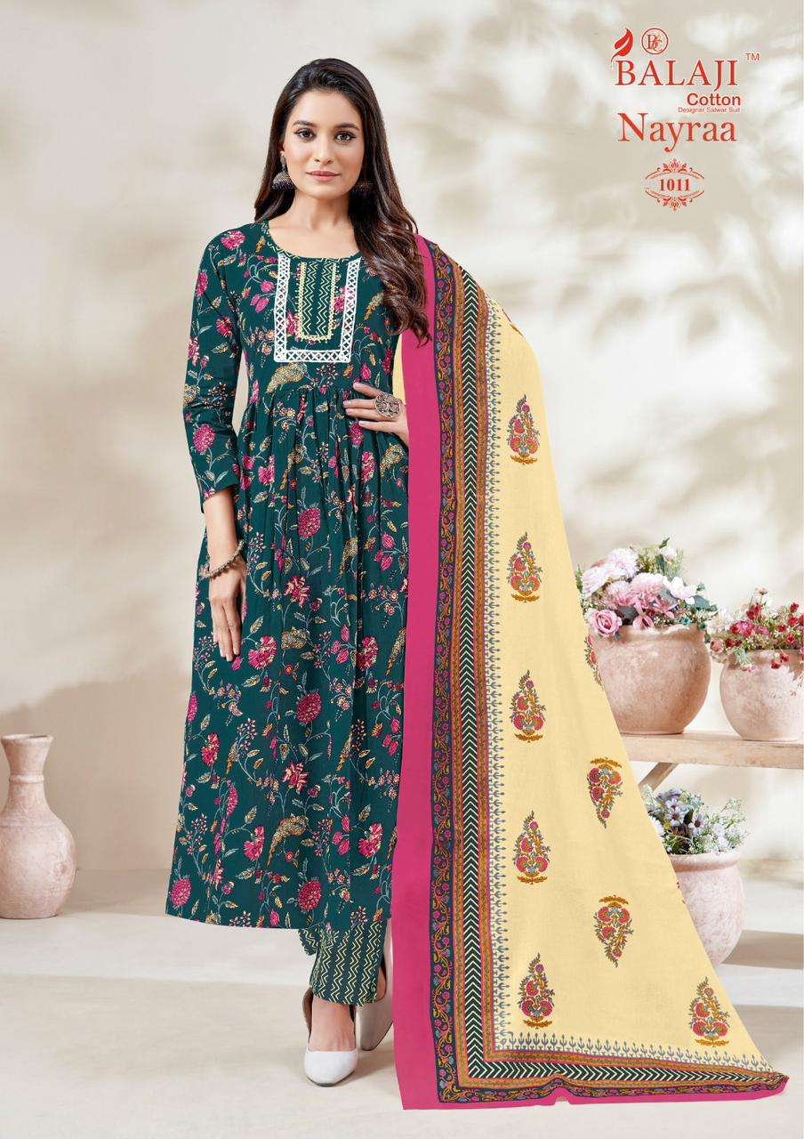 Balaji Nayra Vol-1 – Nayra Kurti Pant With Dupatta Wholesale Catalog
