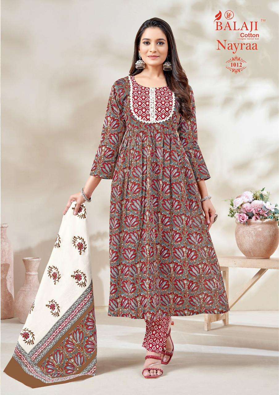 Balaji Nayra Vol-1 – Nayra Kurti Pant With Dupatta Wholesale Catalog