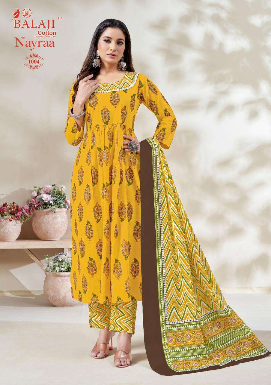 Balaji Nayra Vol-1 – Nayra Kurti Pant With Dupatta Wholesale Catalog