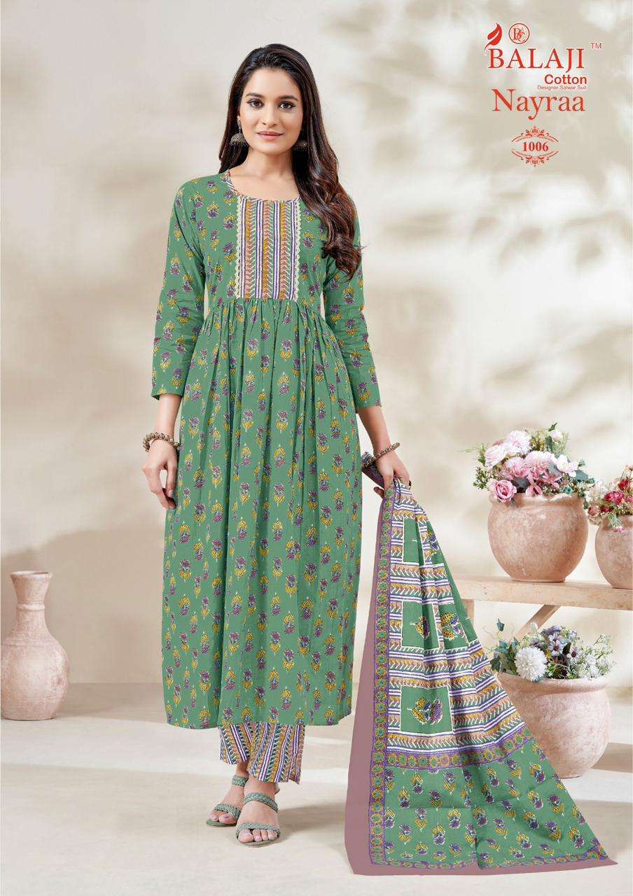 Balaji Nayra Vol-1 – Nayra Kurti Pant With Dupatta Wholesale Catalog