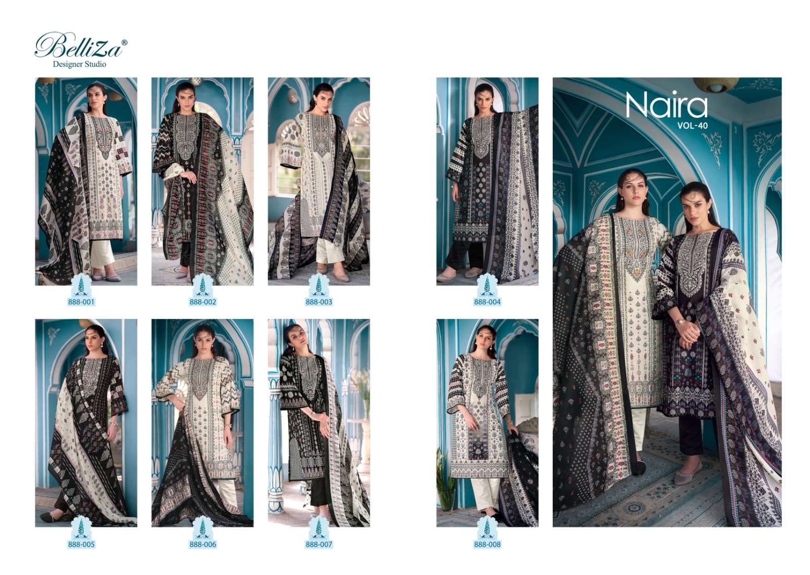 Belliza Naira Vol 40 Cotton Digital Printed Dress Material Wholesale catalog