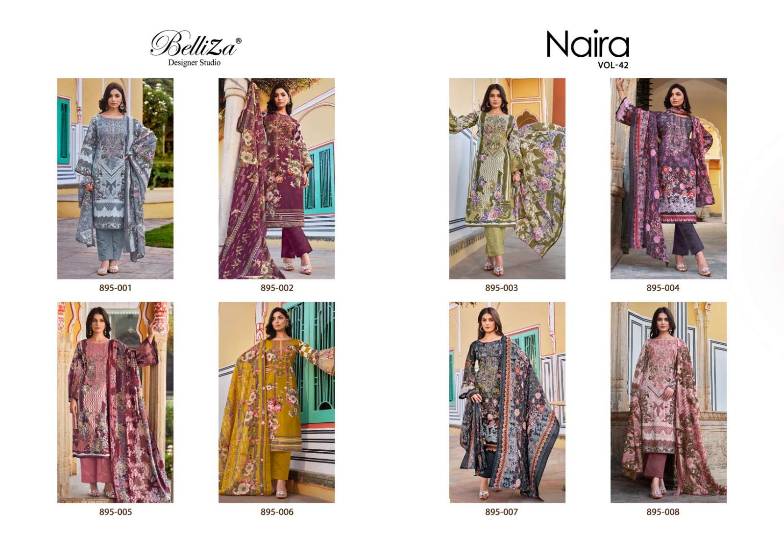 Belliza Naira Vol 42 Cotton Printed Dress Material Wholesale catalog
