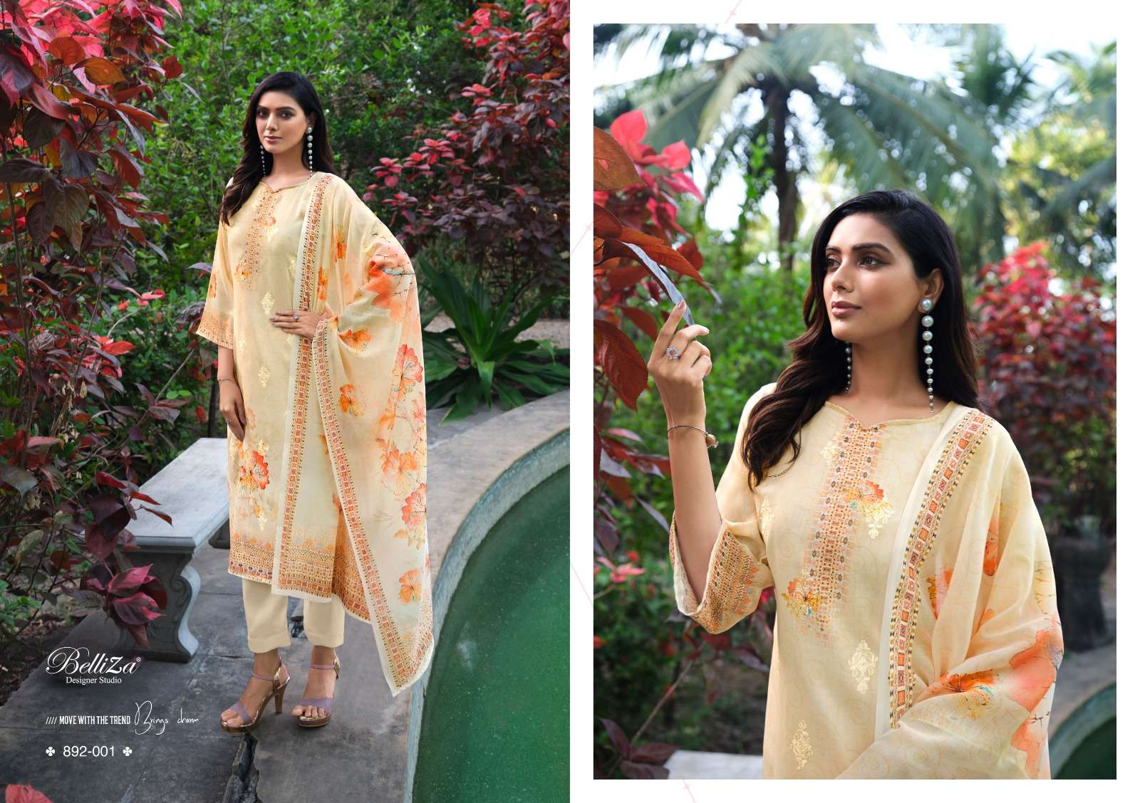 Belliza Veronica Jam Cotton Digital Dress Material Wholesale catalog