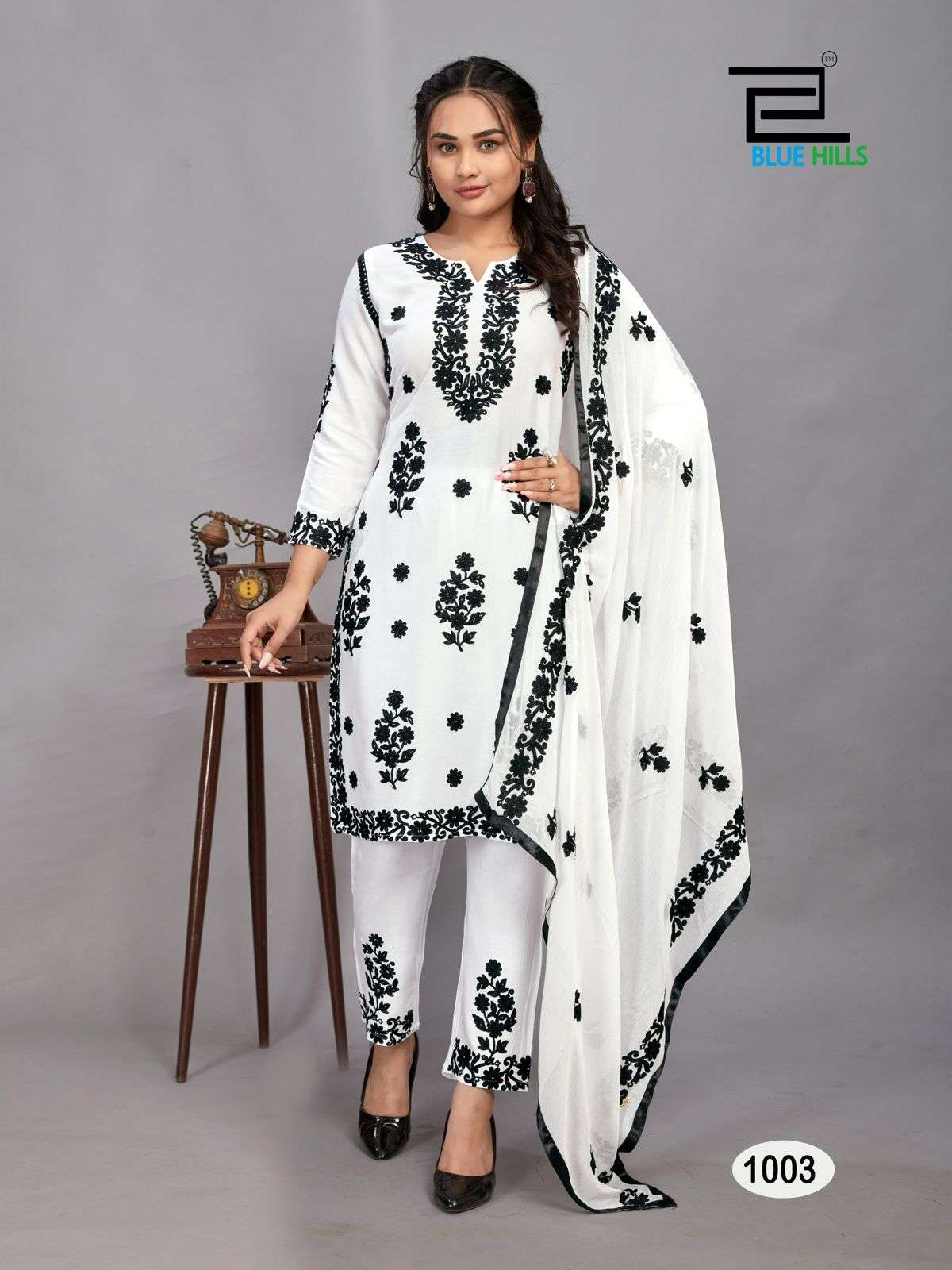 Blue Hills BLACK BUNNY Kurti Wholesale catalog