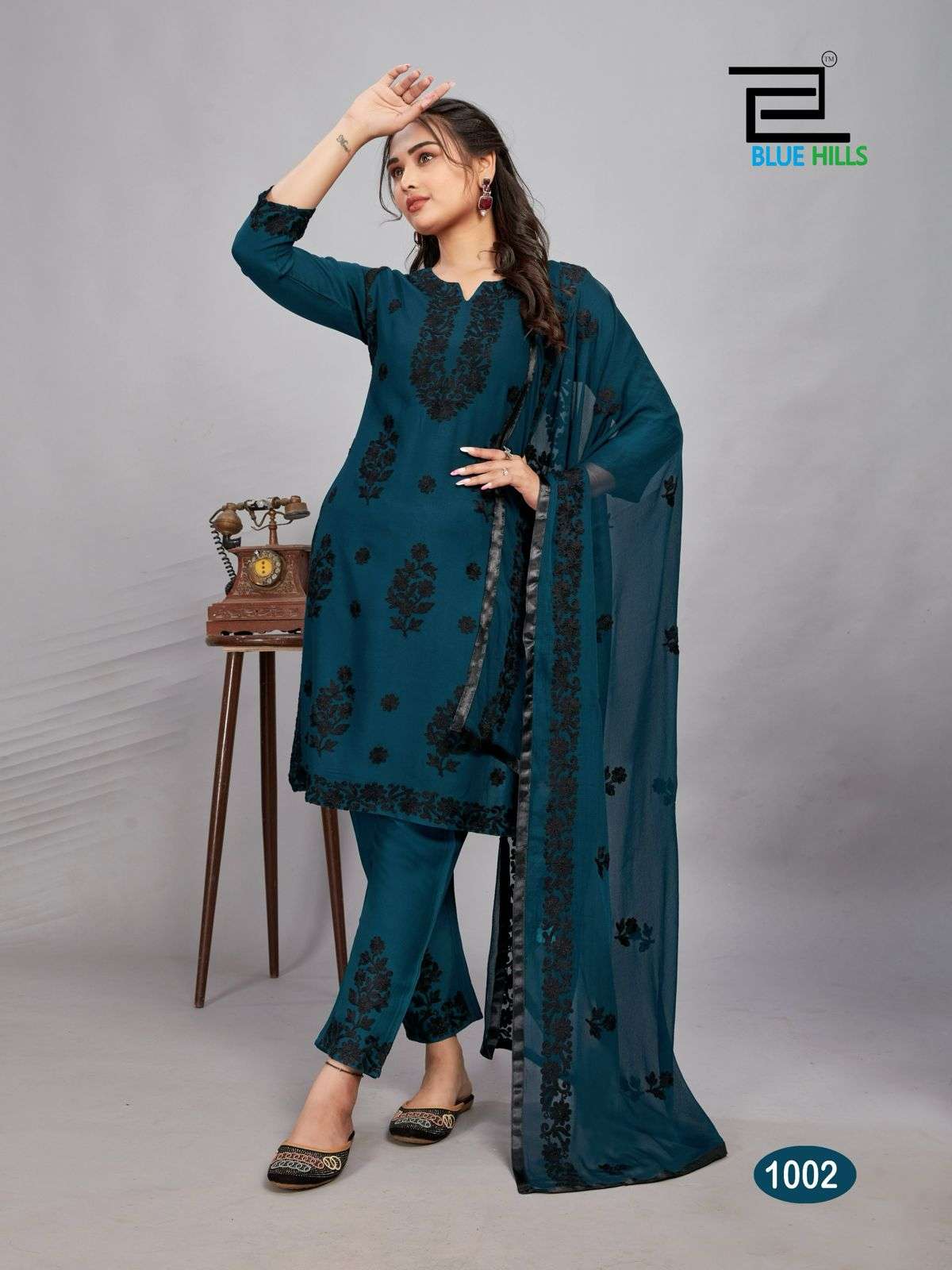 Blue Hills BLACK BUNNY Kurti Wholesale catalog