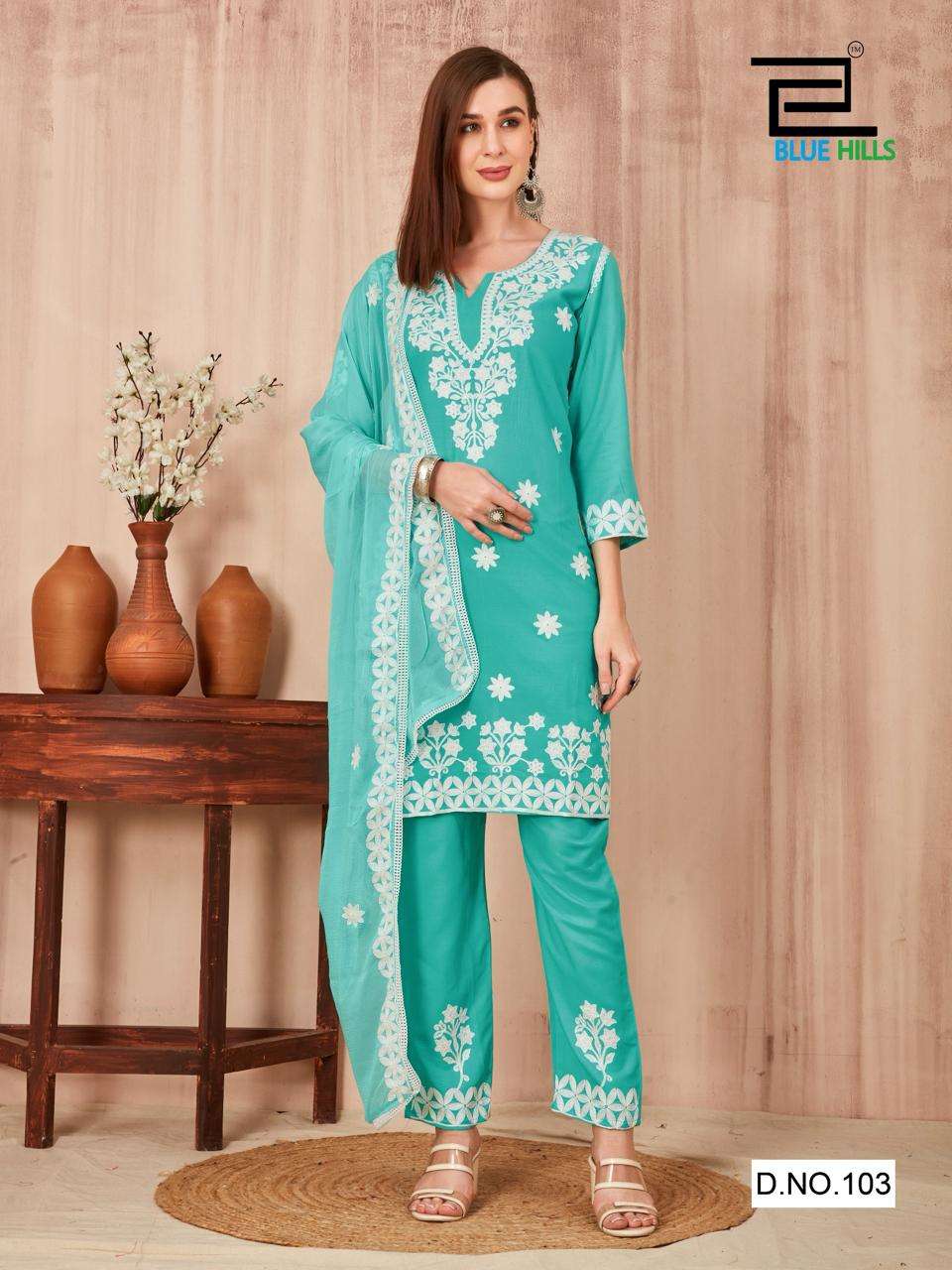 Blue Hills SHENAAZ Kurti Wholesale catalog