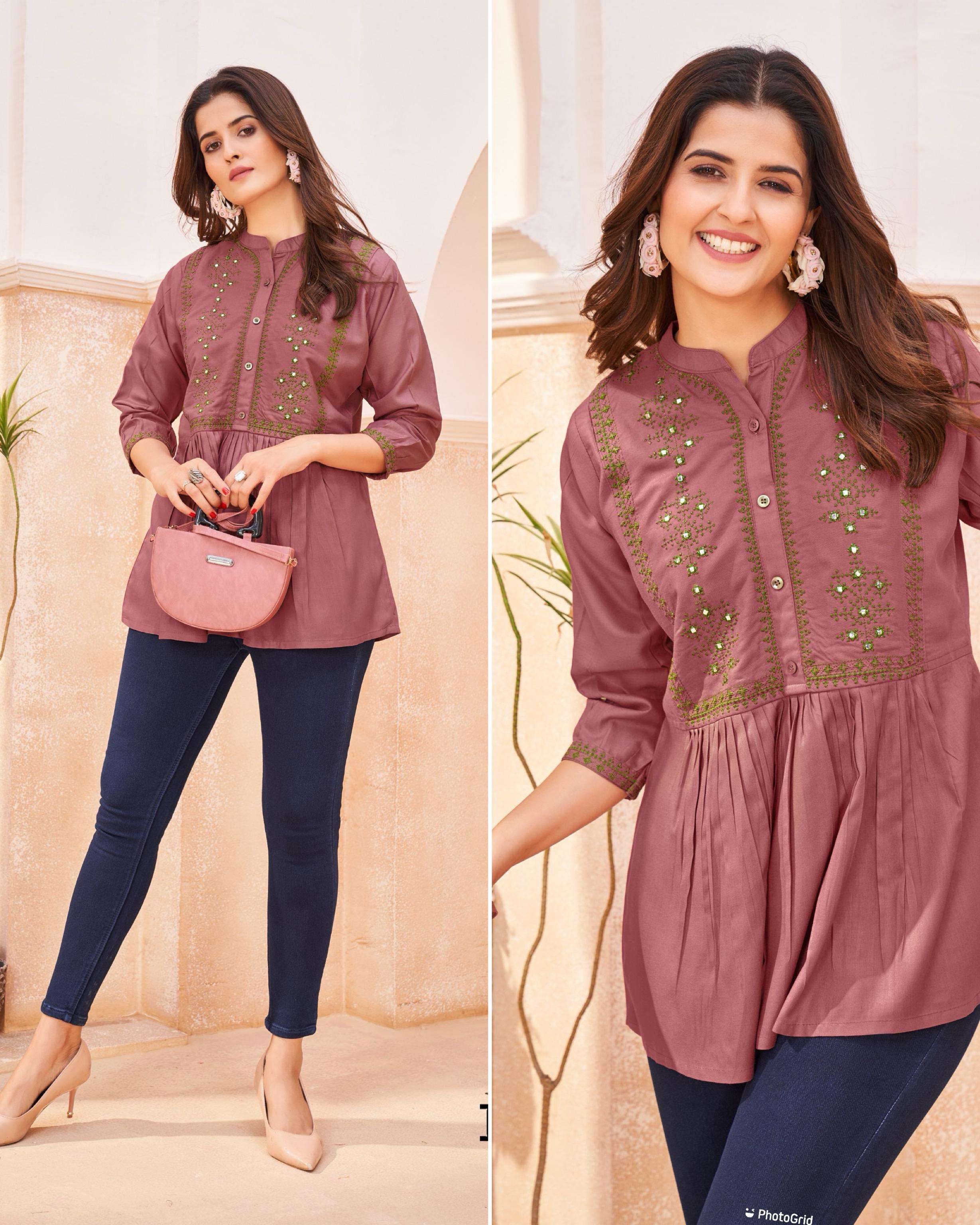 Bubbly Heavy Rayon Kurti Wholesale catalog