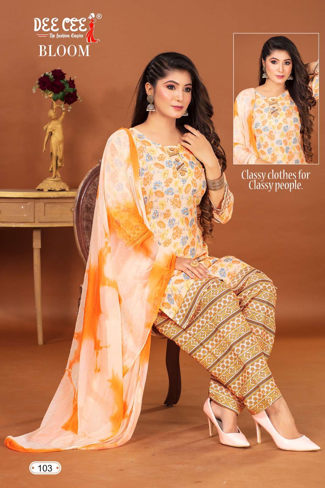DEECEE BLOOM Dress Materials Wholesale catalog