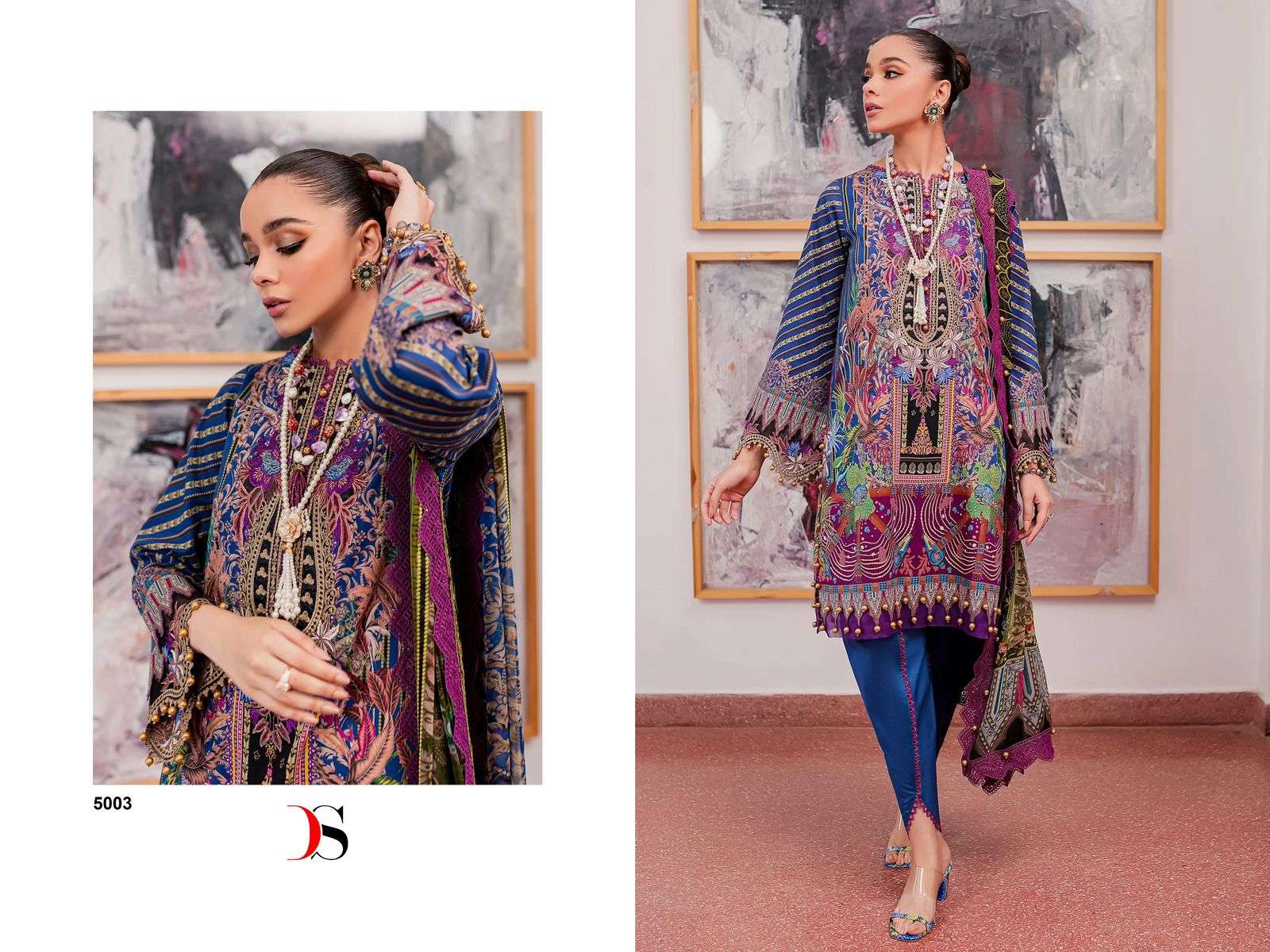 Deepsy Jade Bliss Lawn 24 Chiffon Dupatta Salwar Kameez Wholesale catalog